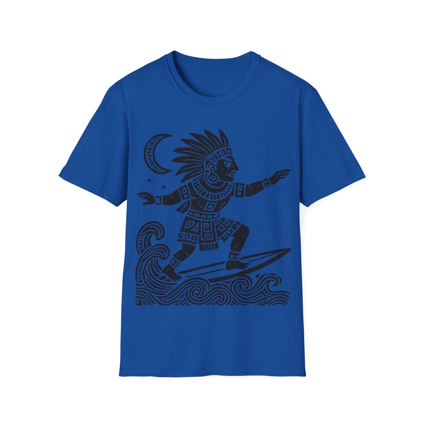 Surfing Warrior Graphic T-Shirt, Unisex Apparel for Beach Lovers, Perfect for Summer, Surfing Events, Casual Wear