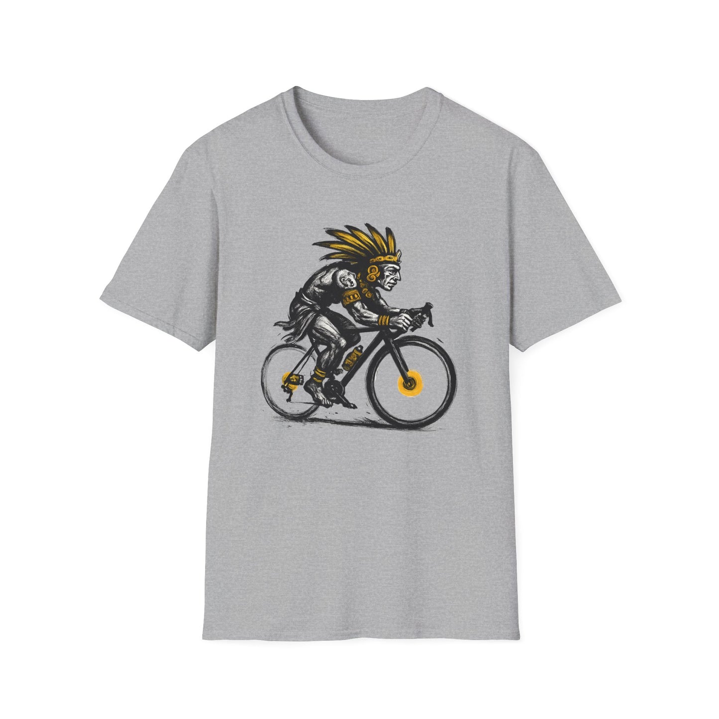 Cycling Warrior Graphic Tee | Unisex Softstyle T-Shirt, Sporty Apparel, Gift for Cyclists, Birthday Gift, Casual Wear, Outdoor Activities