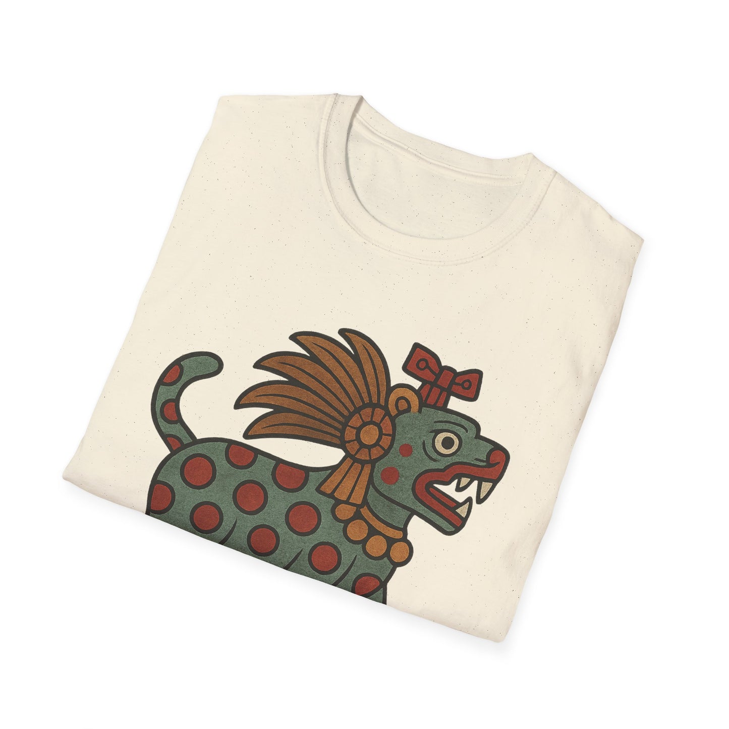 Aztec-Inspired T-Shirt, Graphic Tee, Vintage Jaguar Design