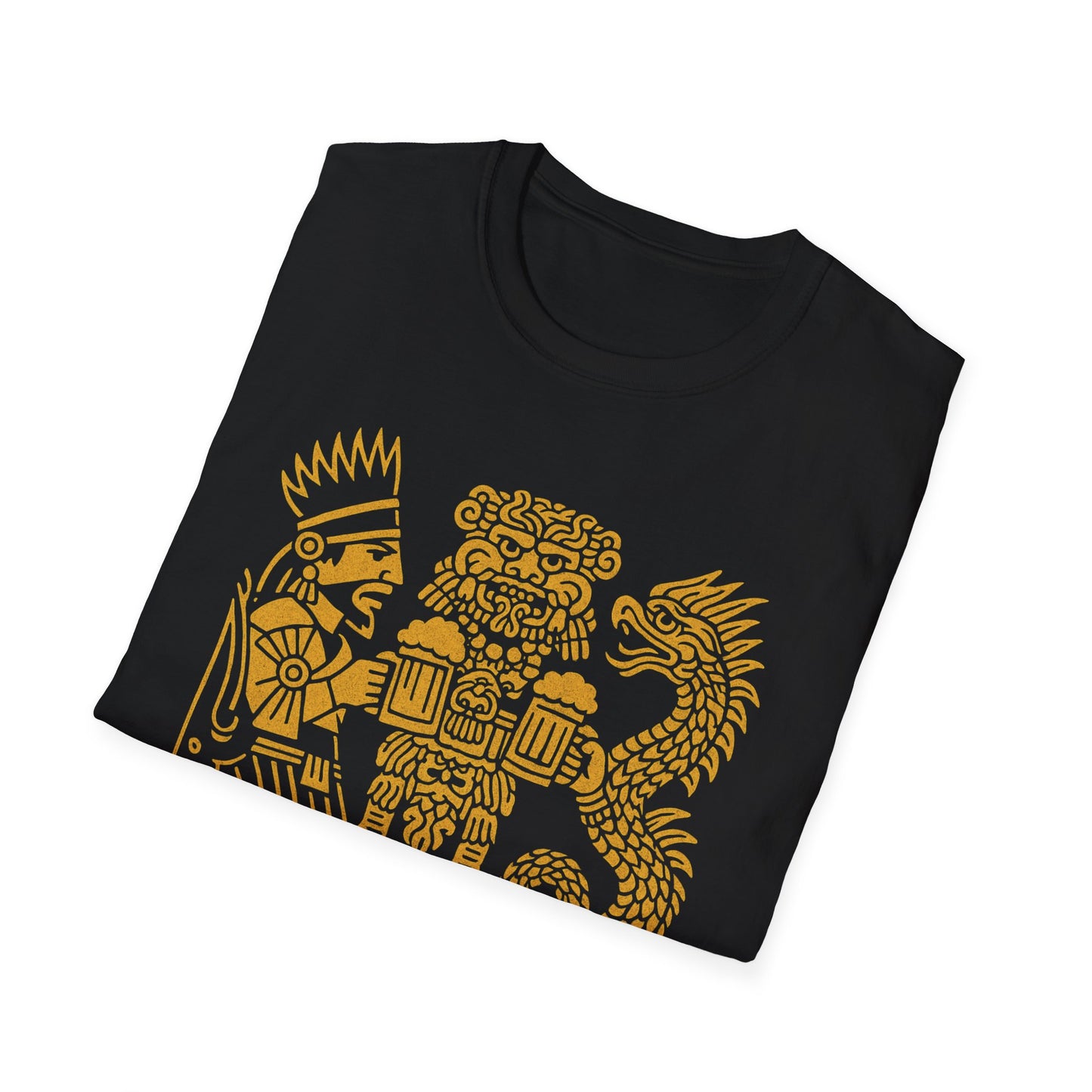 Golden Aztec Warrior T-Shirt Octoberfest