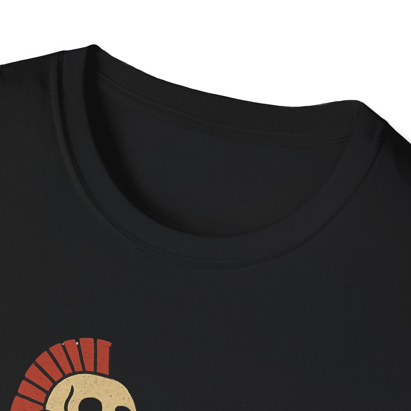 Aztec Ghost Biker Graphic Tee, Unisex Softstyle T-Shirt, Casual Wear, Bike Enthusiast Gift, Unique Summer T-Shirt, Fun Outdoor Apparel