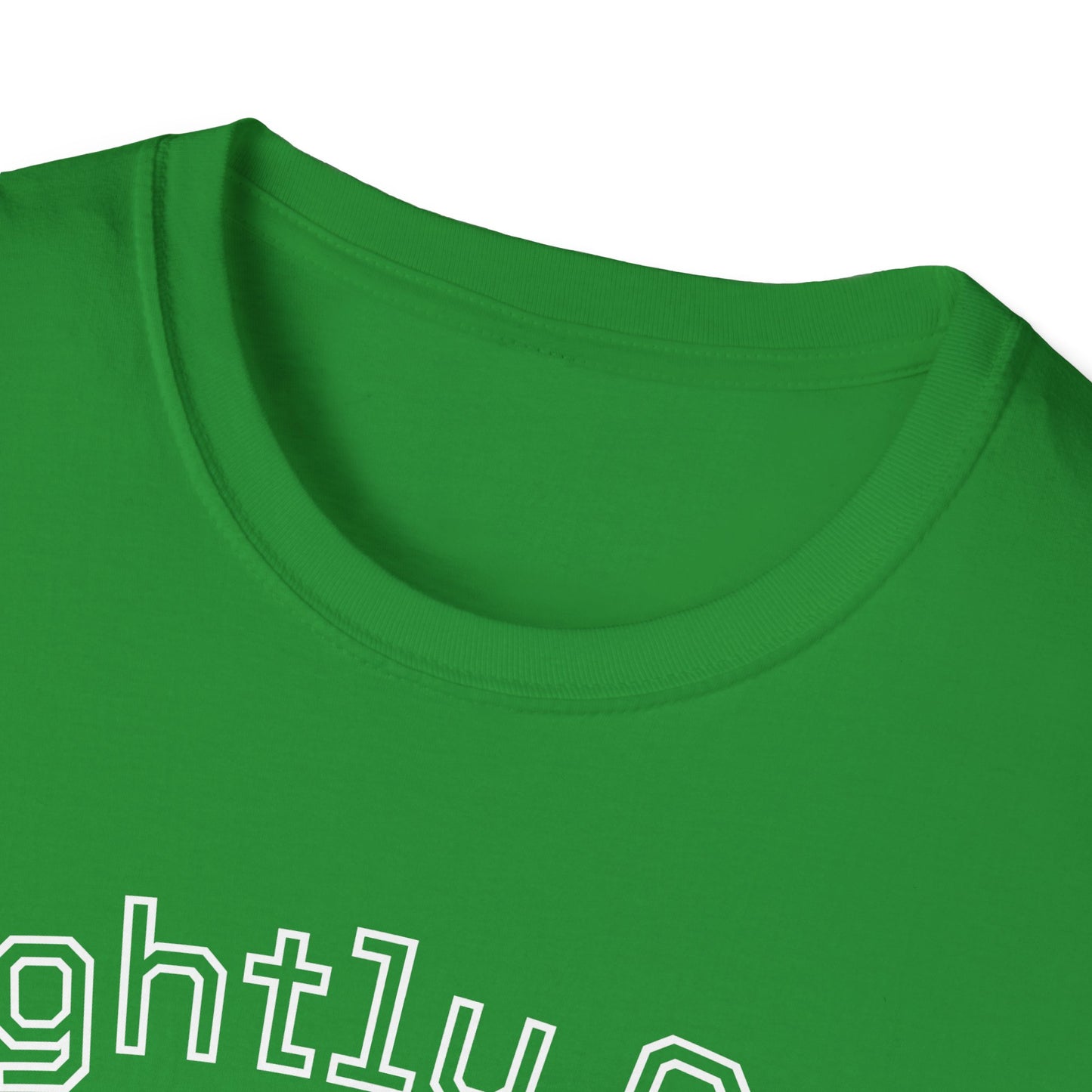 Slightly Aged Tee White Letters