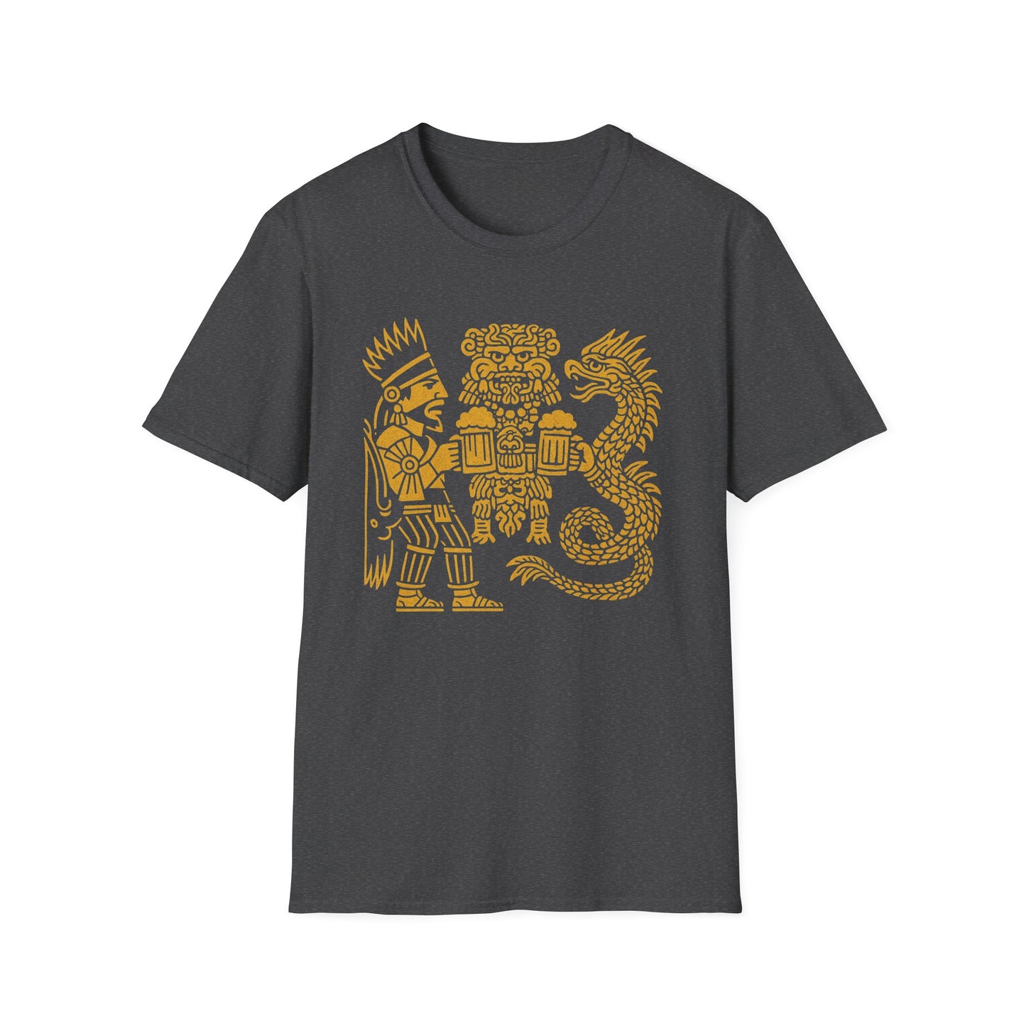 Golden Aztec Warrior T-Shirt Octoberfest