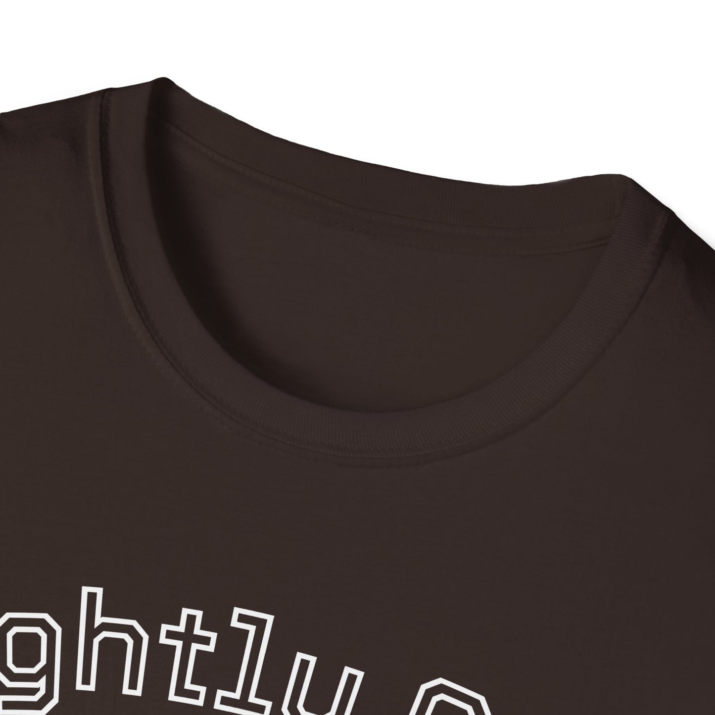 Slightly Aged Tee White Letters