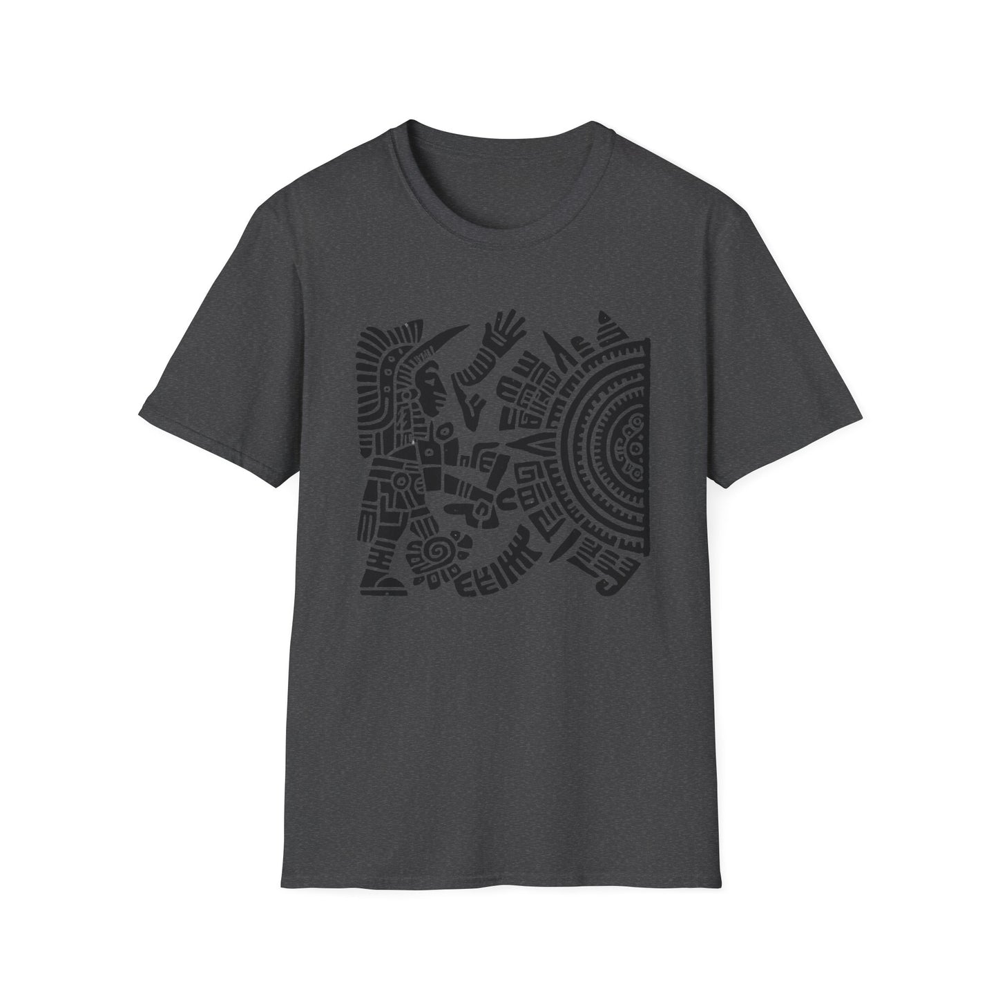 Huitzlopochtli de la Guerra Sagrada con Calandario Unisex T-Shirt -