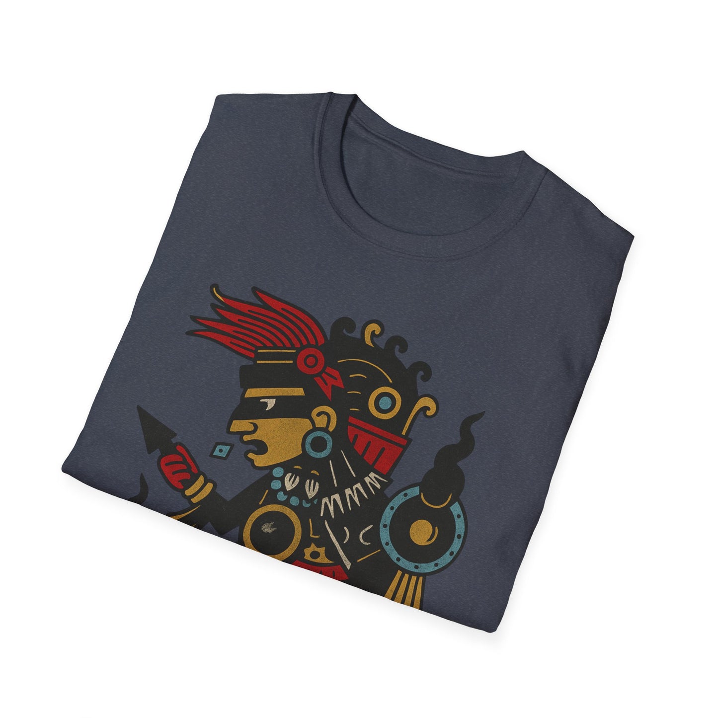 Tezcatlipoca Aztec Tee, Graphic T-Shirt, Vintage, Unisex Softstyle Shirt, Boho Aesthetic Top, Men's and Women's Fashion