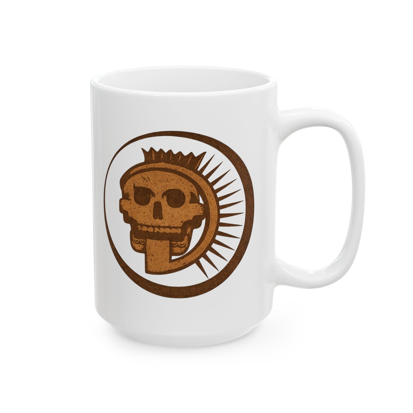 Aztec Sun Skull Mug