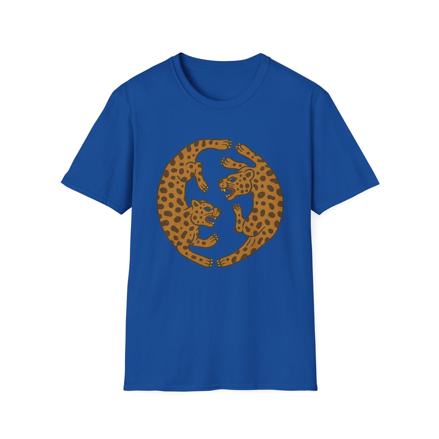 Two Jaguar Print T-Shirt, Unisex Ally Wear, Animal Lover Gift, Fun Casual Tee, Wildlife Art Shirt, Eco-Friendly Fashion