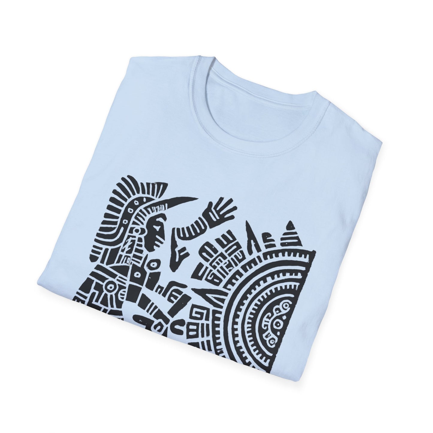 Huitzlopochtli de la Guerra Sagrada con Calandario Unisex T-Shirt -