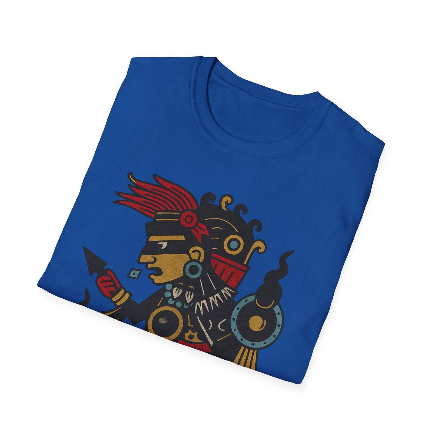 Tezcatlipoca Aztec Tee, Graphic T-Shirt, Vintage, Unisex Softstyle Shirt, Boho Aesthetic Top, Men's and Women's Fashion