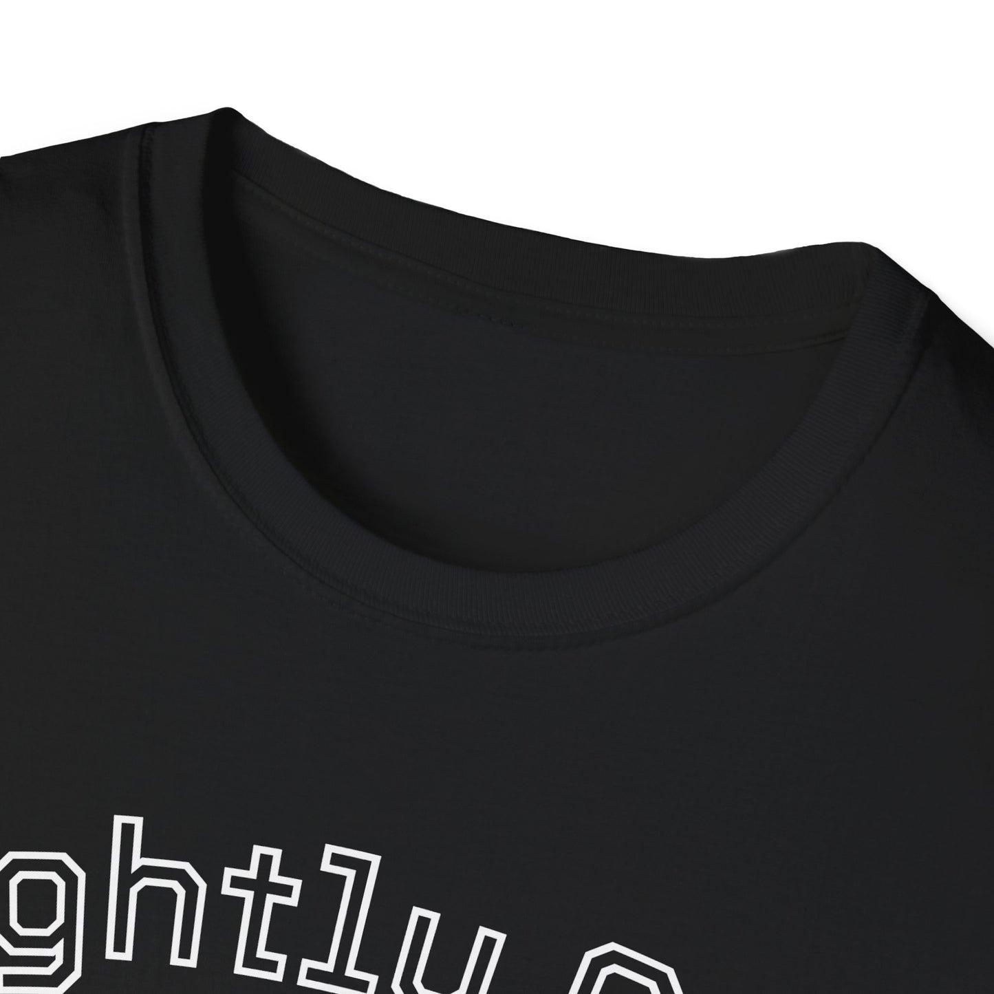 Slightly Aged Tee White Letters