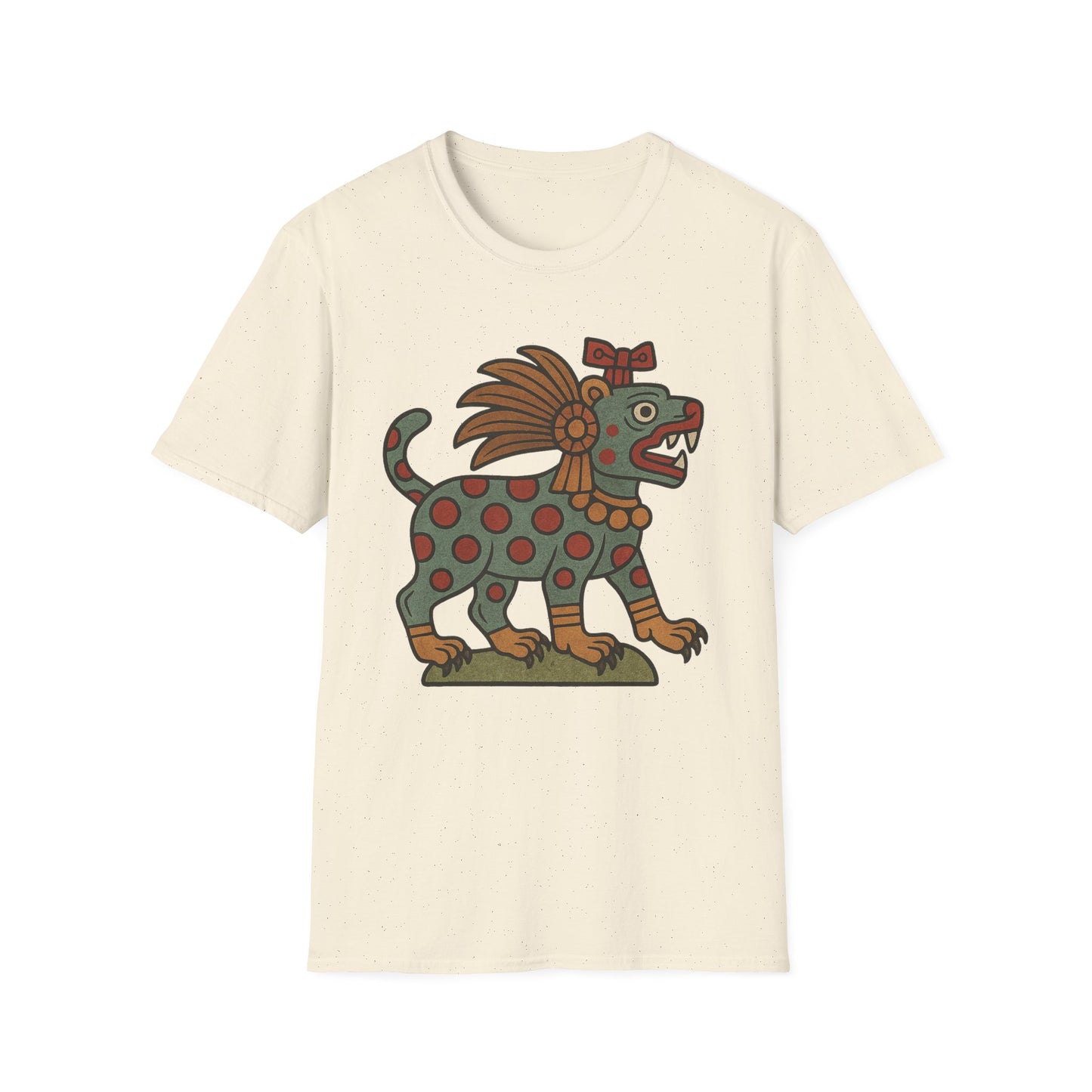 Aztec-Inspired T-Shirt, Graphic Tee, Vintage Jaguar Design