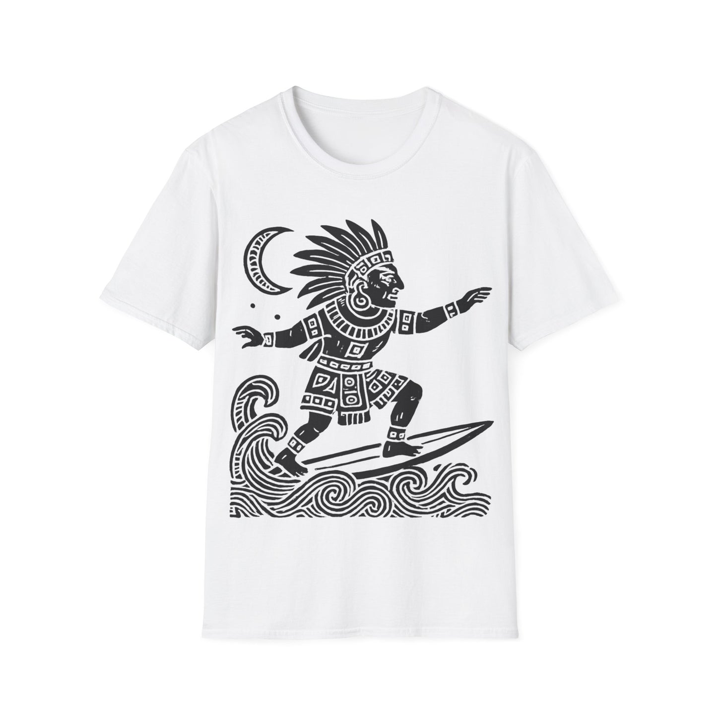 Surfing Warrior Graphic T-Shirt, Unisex Apparel for Beach Lovers, Perfect for Summer, Surfing Events, Casual Wear
