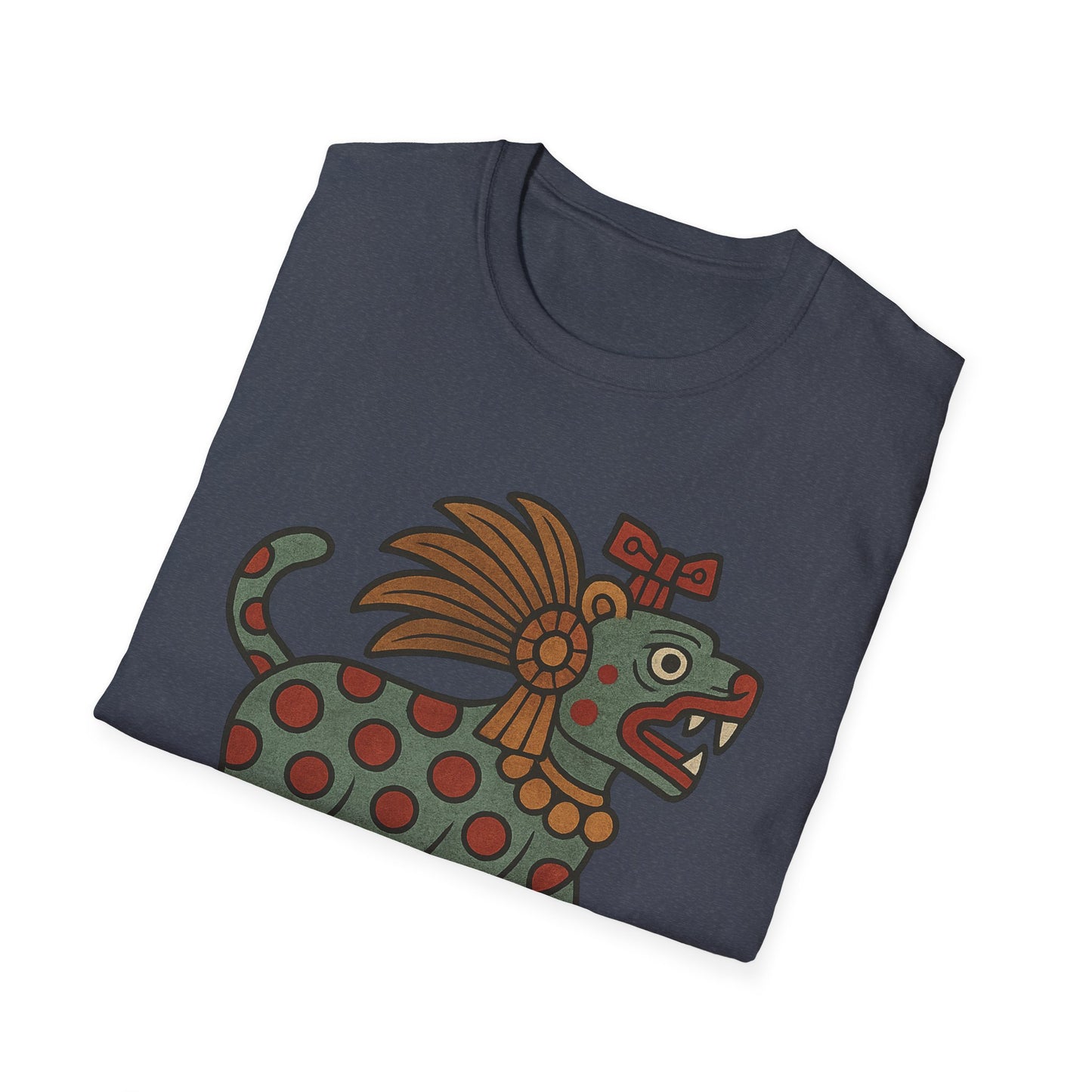 Aztec-Inspired T-Shirt, Graphic Tee, Vintage Jaguar Design