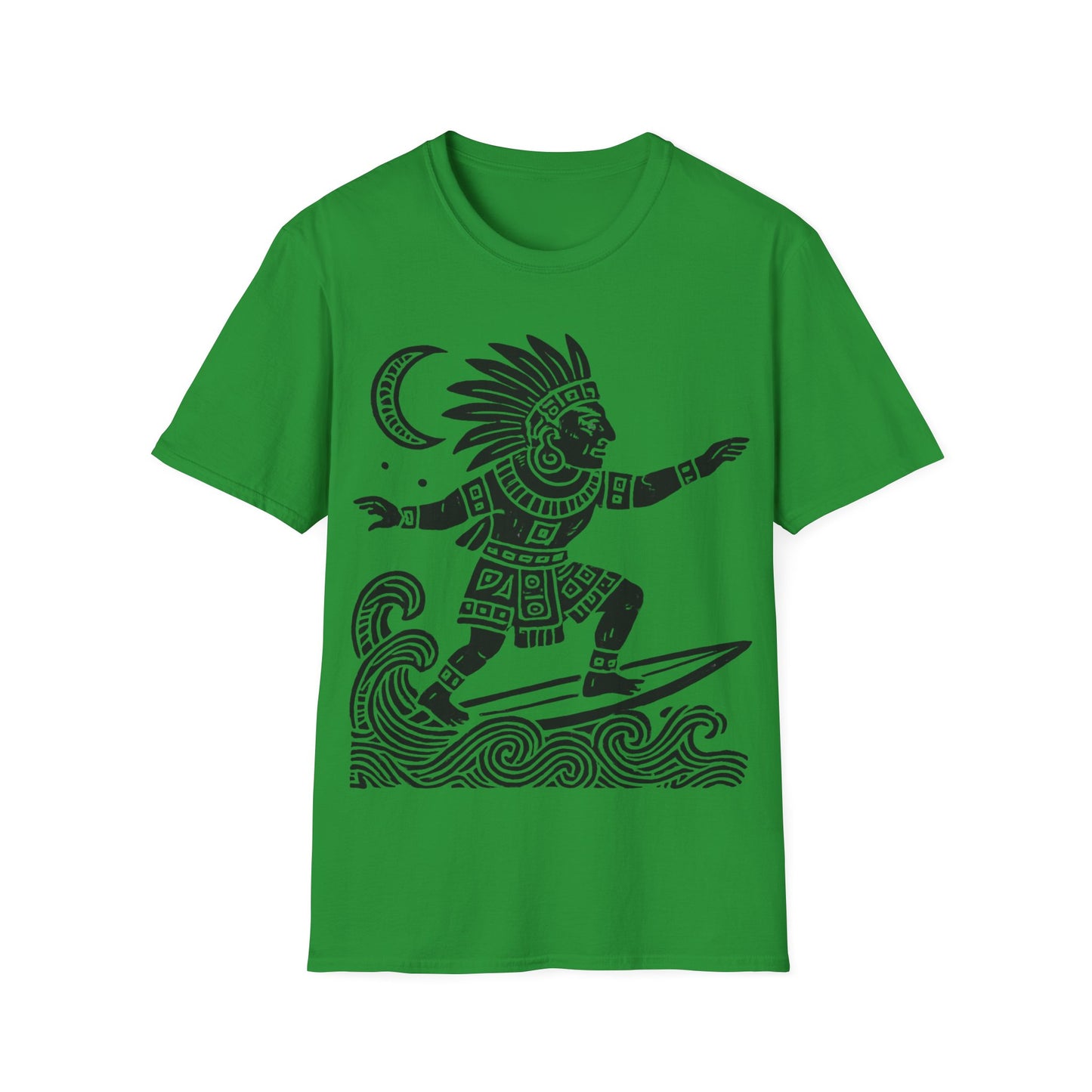 Surfing Warrior Graphic T-Shirt, Unisex Apparel for Beach Lovers, Perfect for Summer, Surfing Events, Casual Wear