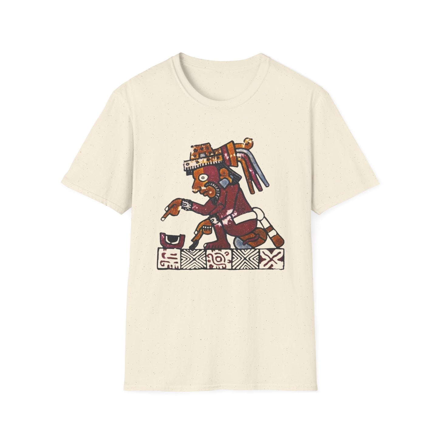 Aztec Gods T-Shirt with Unique Design, Festival Apparel, Casual Wear, Gifts for Art Lovers, Unique Graphic Tee