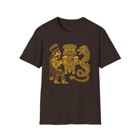 Golden Aztec Warrior T-Shirt Octoberfest