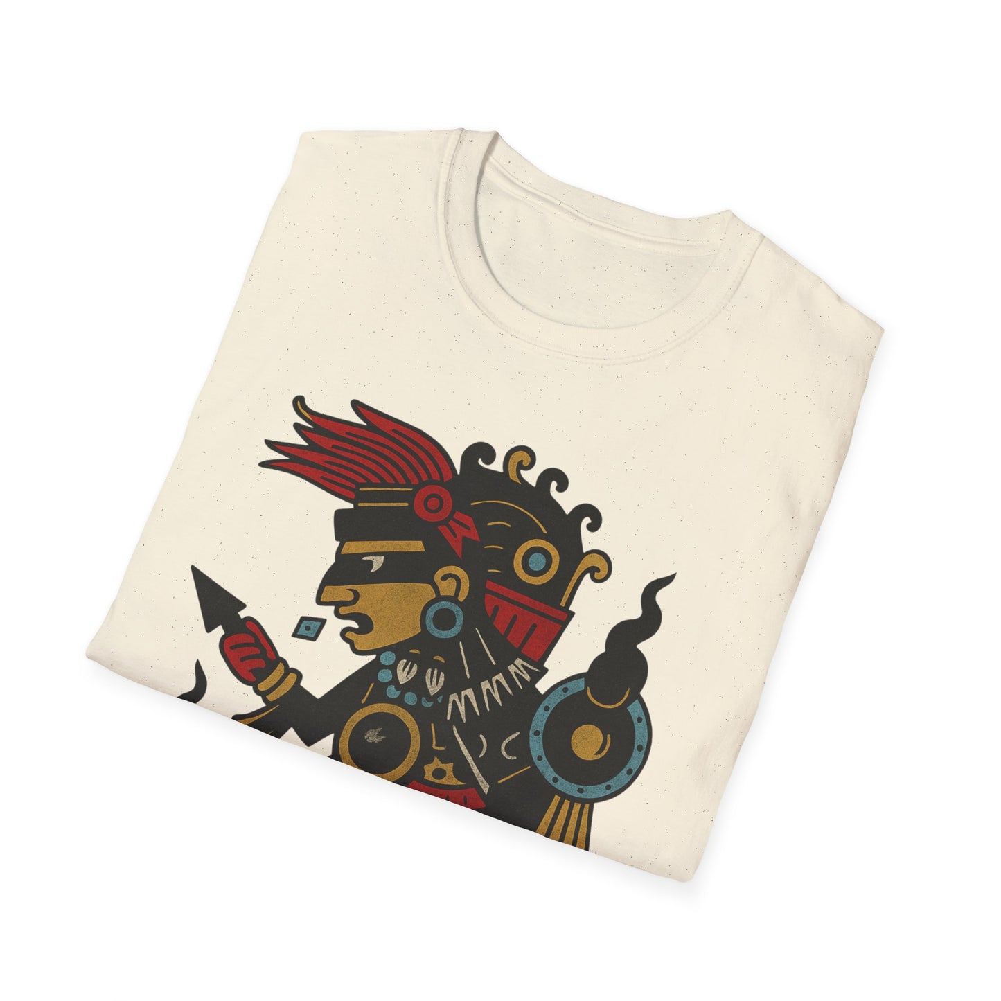 Tezcatlipoca Aztec Tee, Graphic T-Shirt, Vintage, Unisex Softstyle Shirt, Boho Aesthetic Top, Men's and Women's Fashion