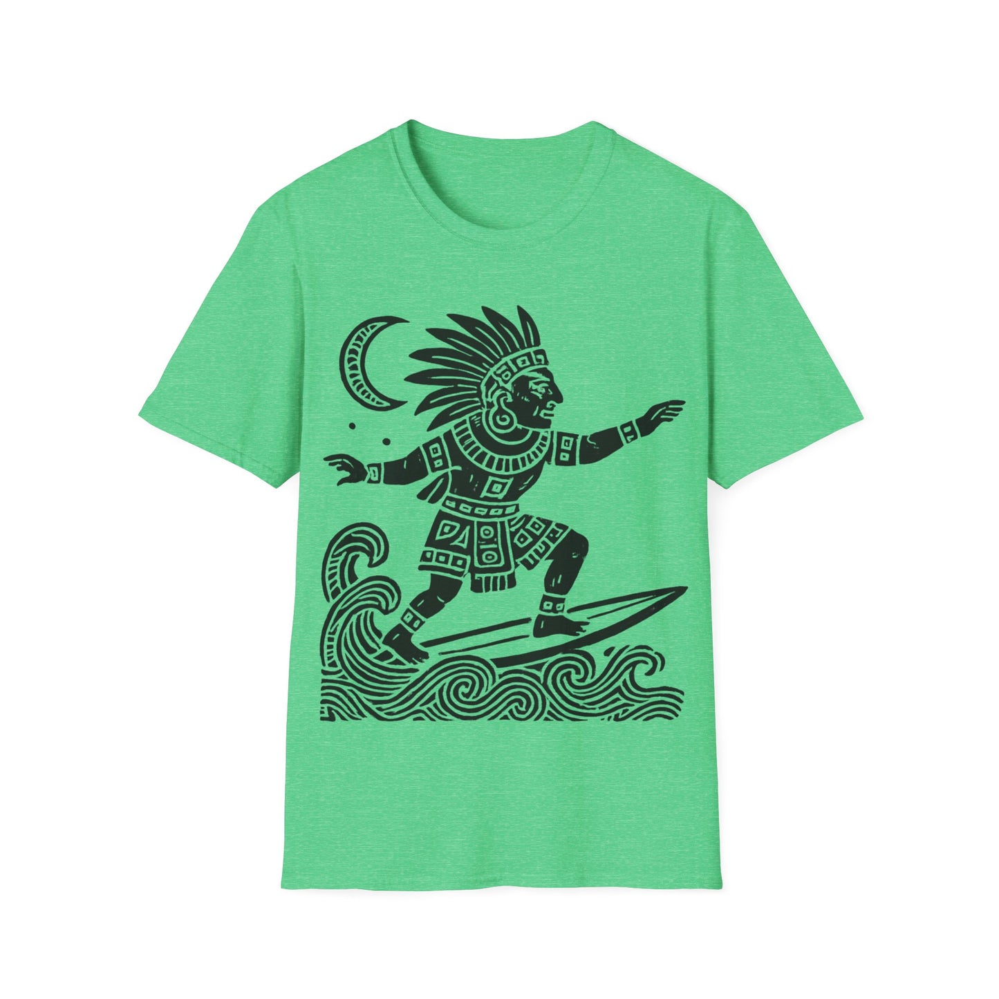Surfing Warrior Graphic T-Shirt, Unisex Apparel for Beach Lovers, Perfect for Summer, Surfing Events, Casual Wear