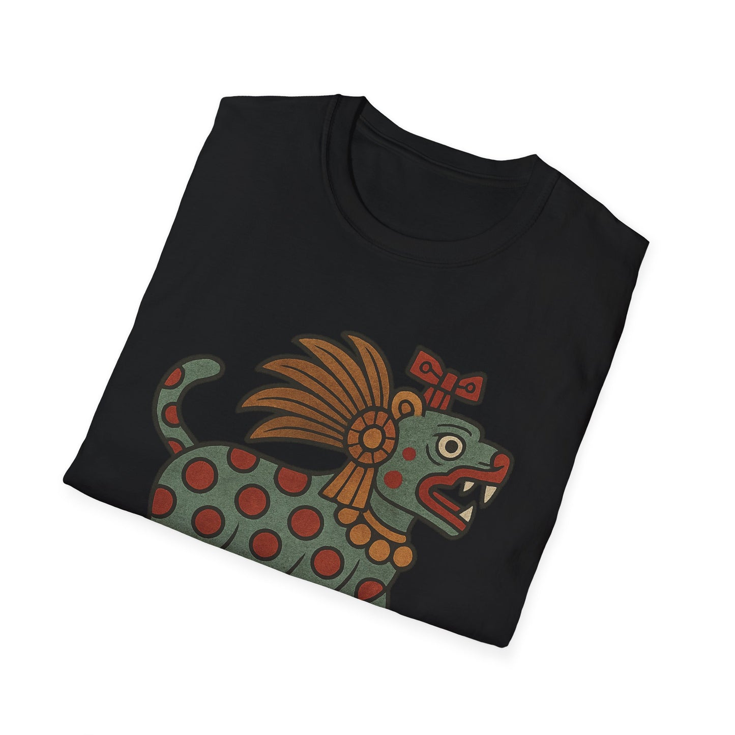 Aztec-Inspired T-Shirt, Graphic Tee, Vintage Jaguar Design