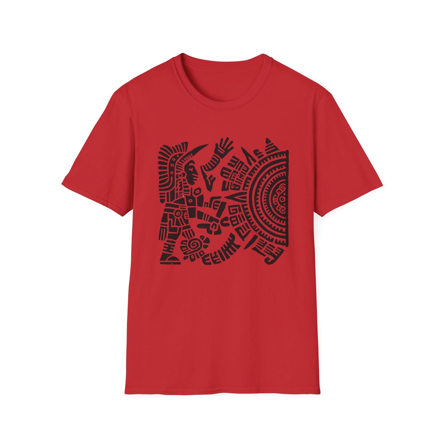Huitzlopochtli de la Guerra Sagrada con Calandario Unisex T-Shirt -