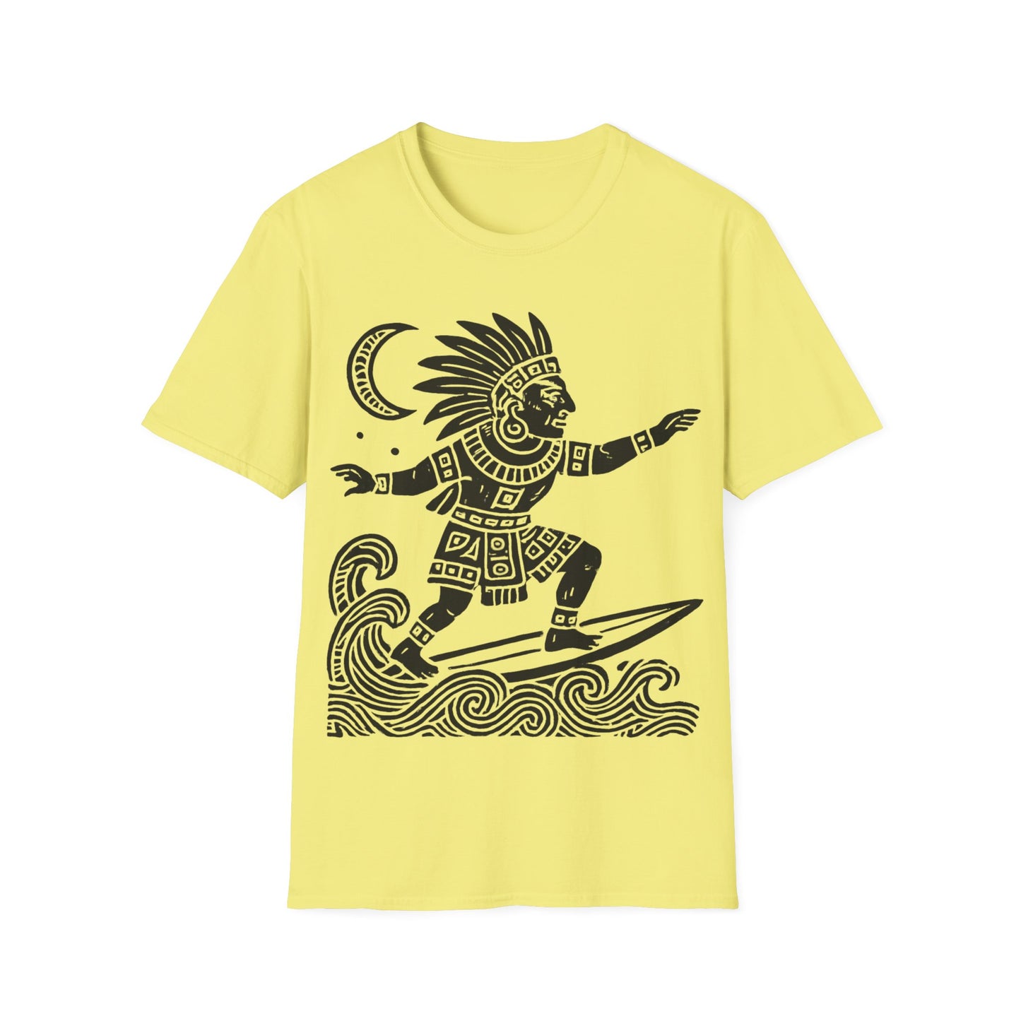 Surfing Warrior Graphic T-Shirt, Unisex Apparel for Beach Lovers, Perfect for Summer, Surfing Events, Casual Wear