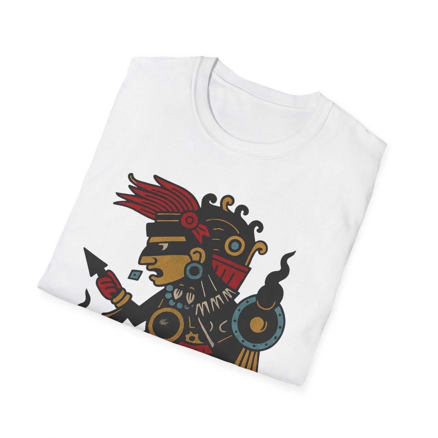 Tezcatlipoca Aztec Tee, Graphic T-Shirt, Vintage, Unisex Softstyle Shirt, Boho Aesthetic Top, Men's and Women's Fashion