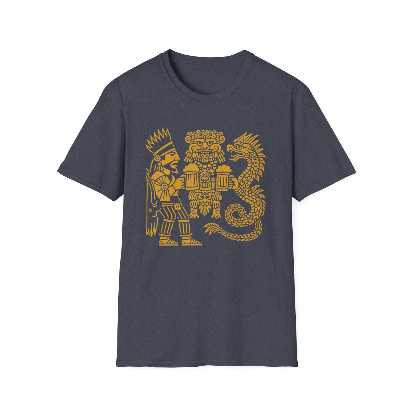 Golden Aztec Warrior T-Shirt Octoberfest