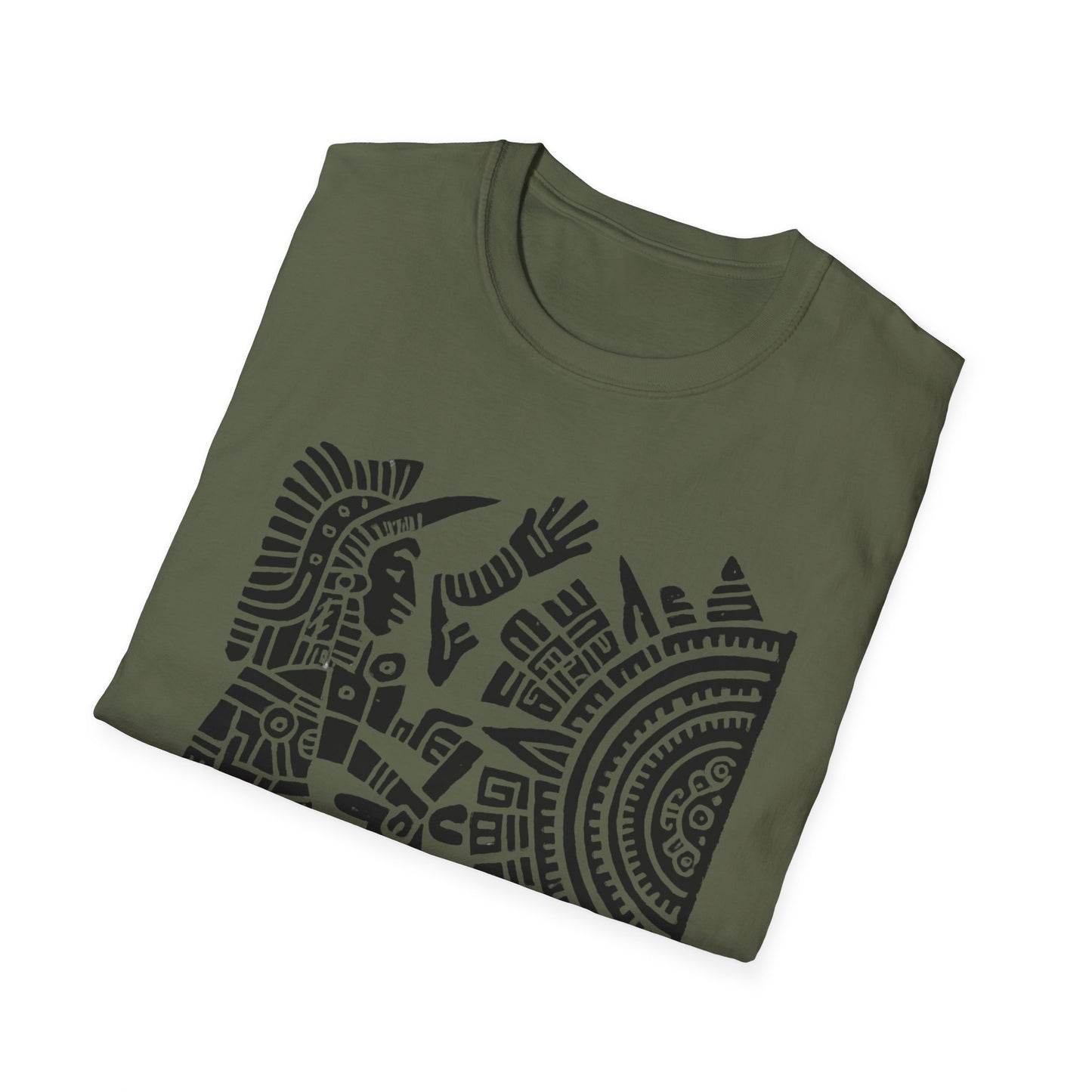 Huitzlopochtli de la Guerra Sagrada con Calandario Unisex T-Shirt -