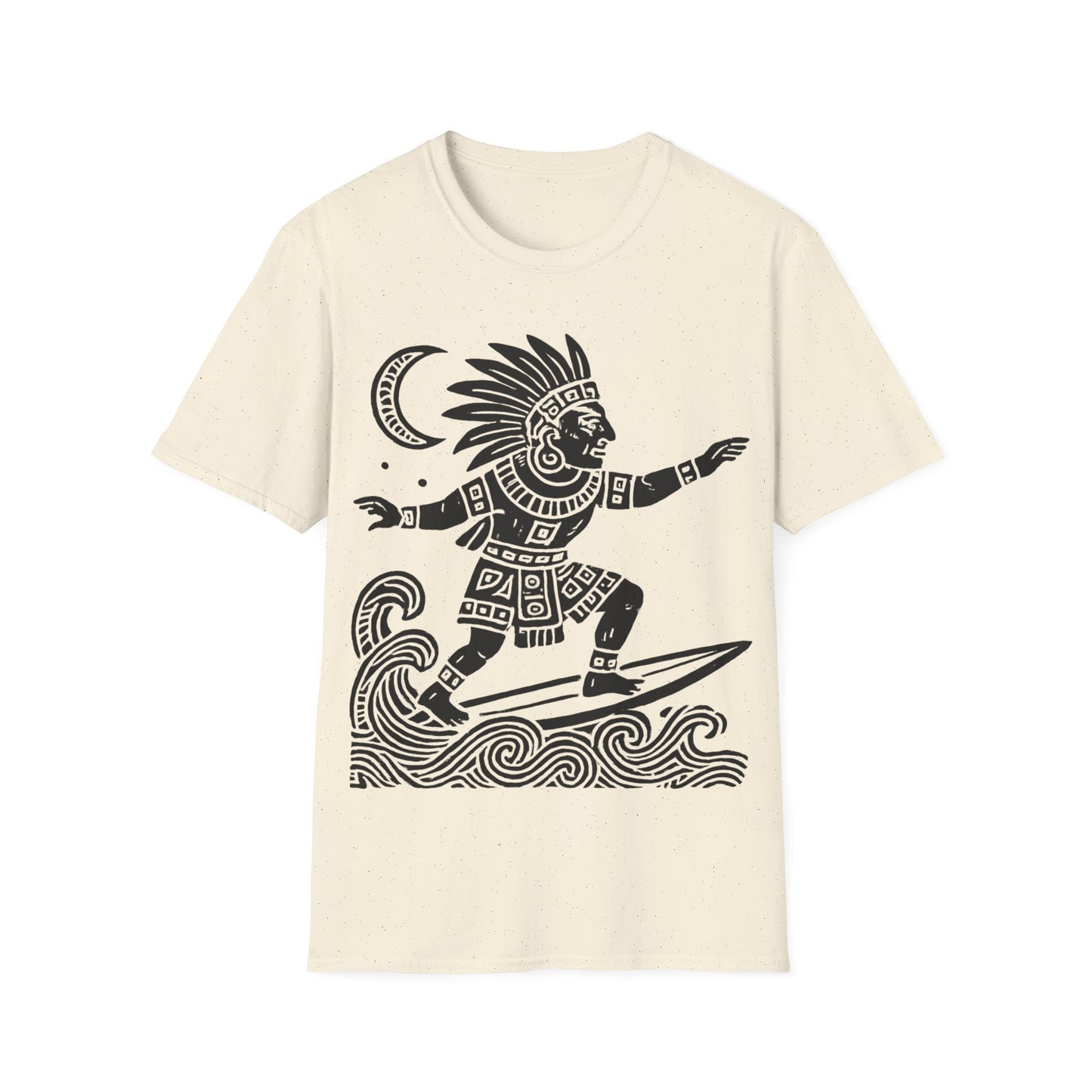 Surfing Warrior Graphic T-Shirt, Unisex Apparel for Beach Lovers, Perfect for Summer, Surfing Events, Casual Wear