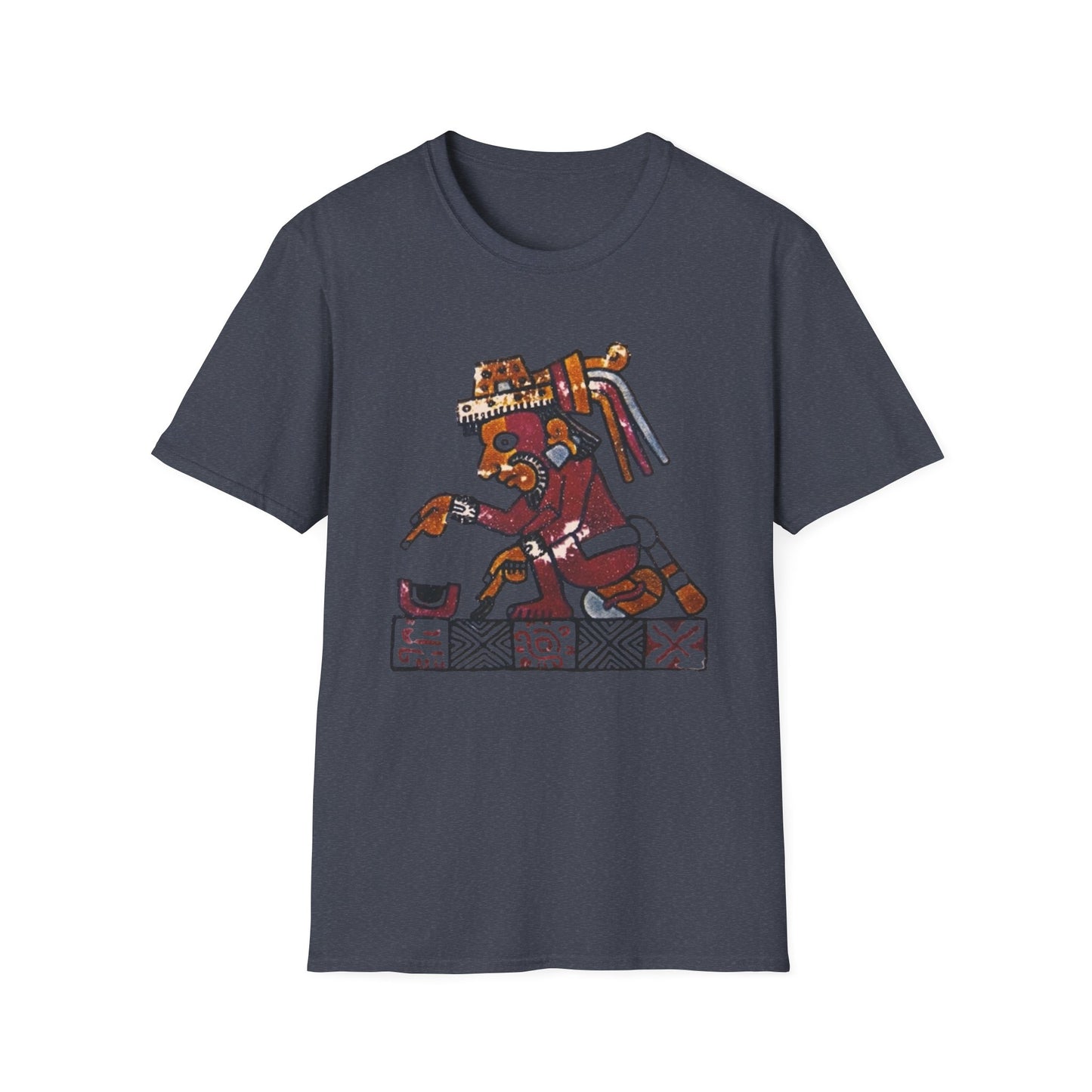 Aztec Gods T-Shirt with Unique Design, Festival Apparel, Casual Wear, Gifts for Art Lovers, Unique Graphic Tee