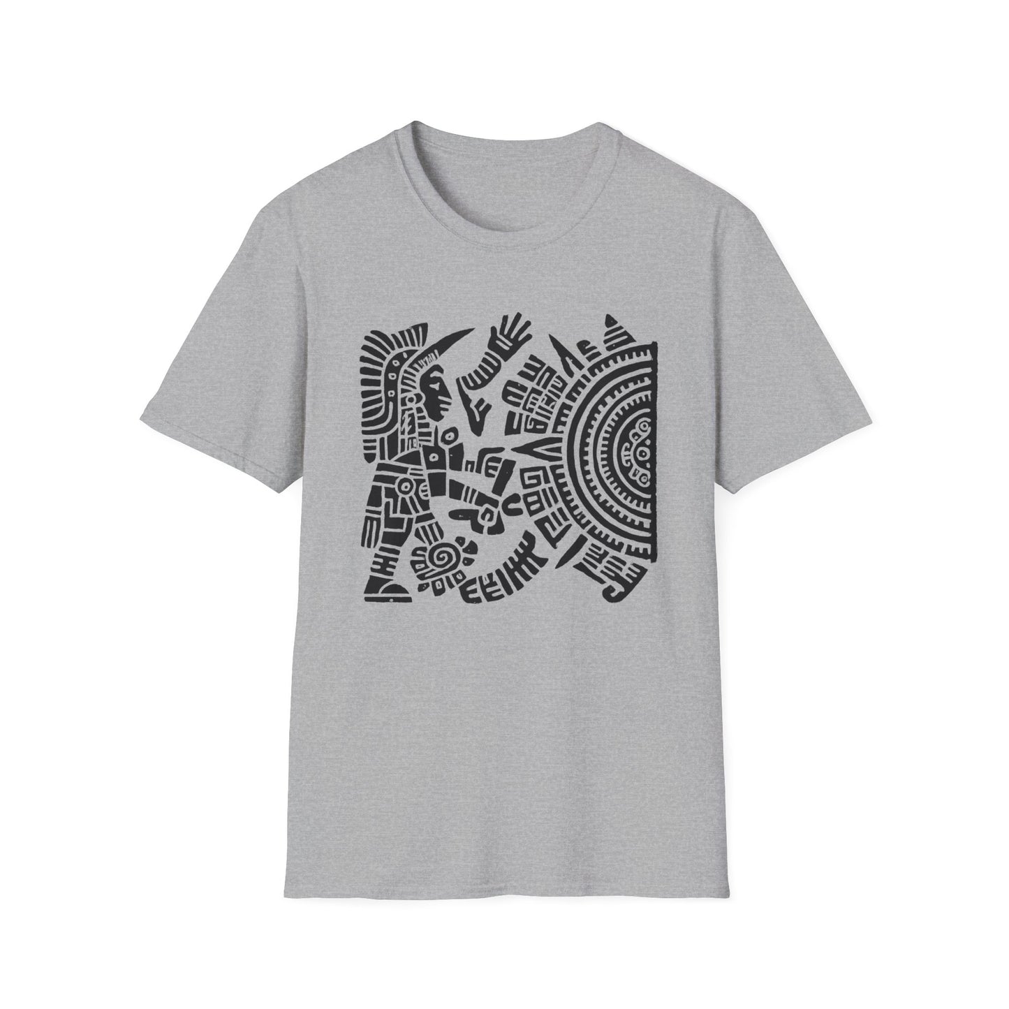 Huitzlopochtli de la Guerra Sagrada con Calandario Unisex T-Shirt -