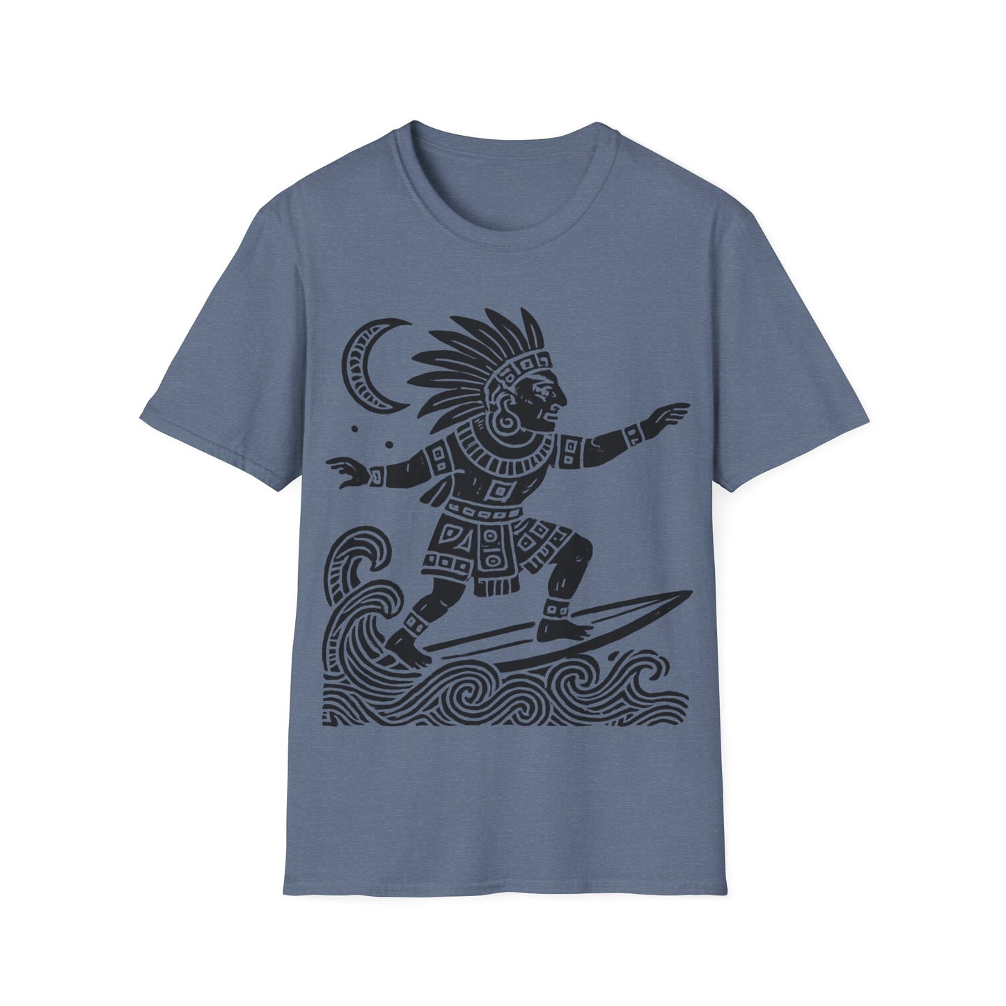 Surfing Warrior Graphic T-Shirt, Unisex Apparel for Beach Lovers, Perfect for Summer, Surfing Events, Casual Wear