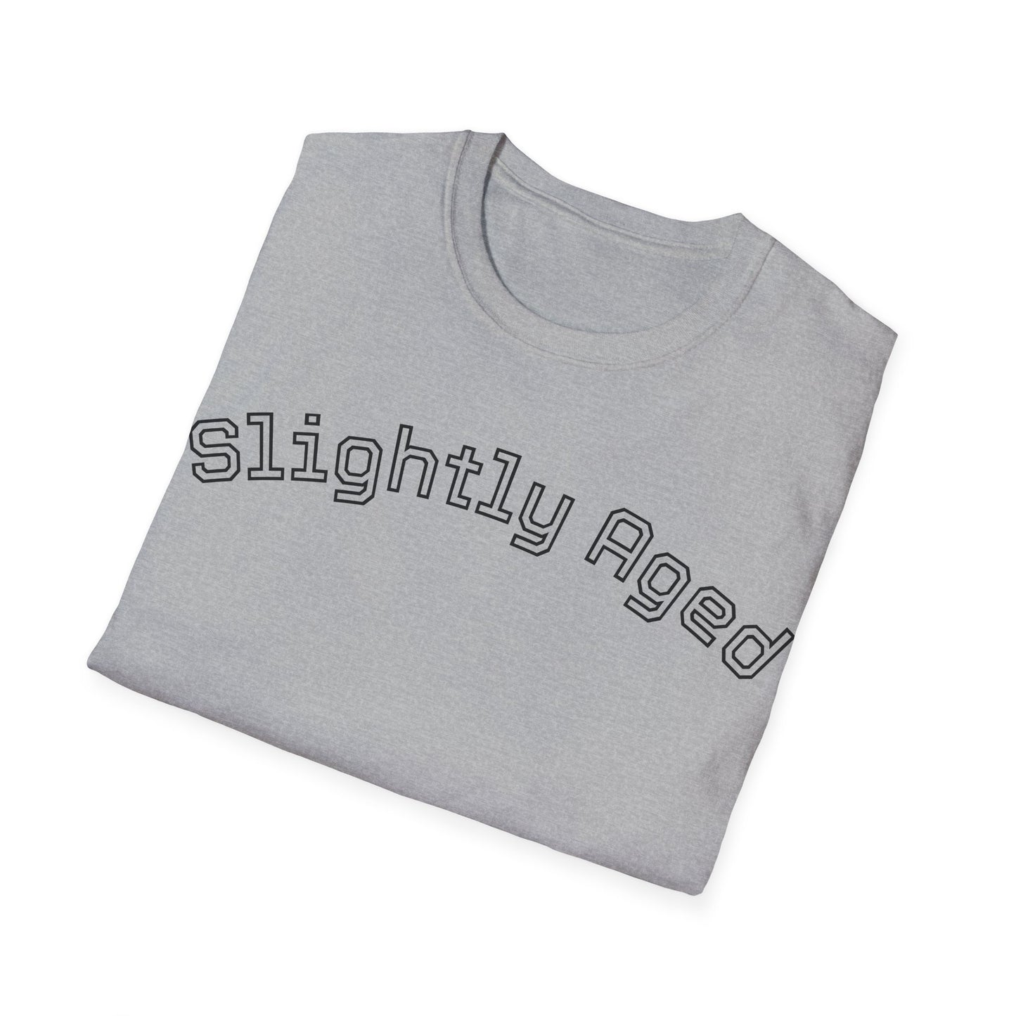 Slightly Aged Tee Black Letters