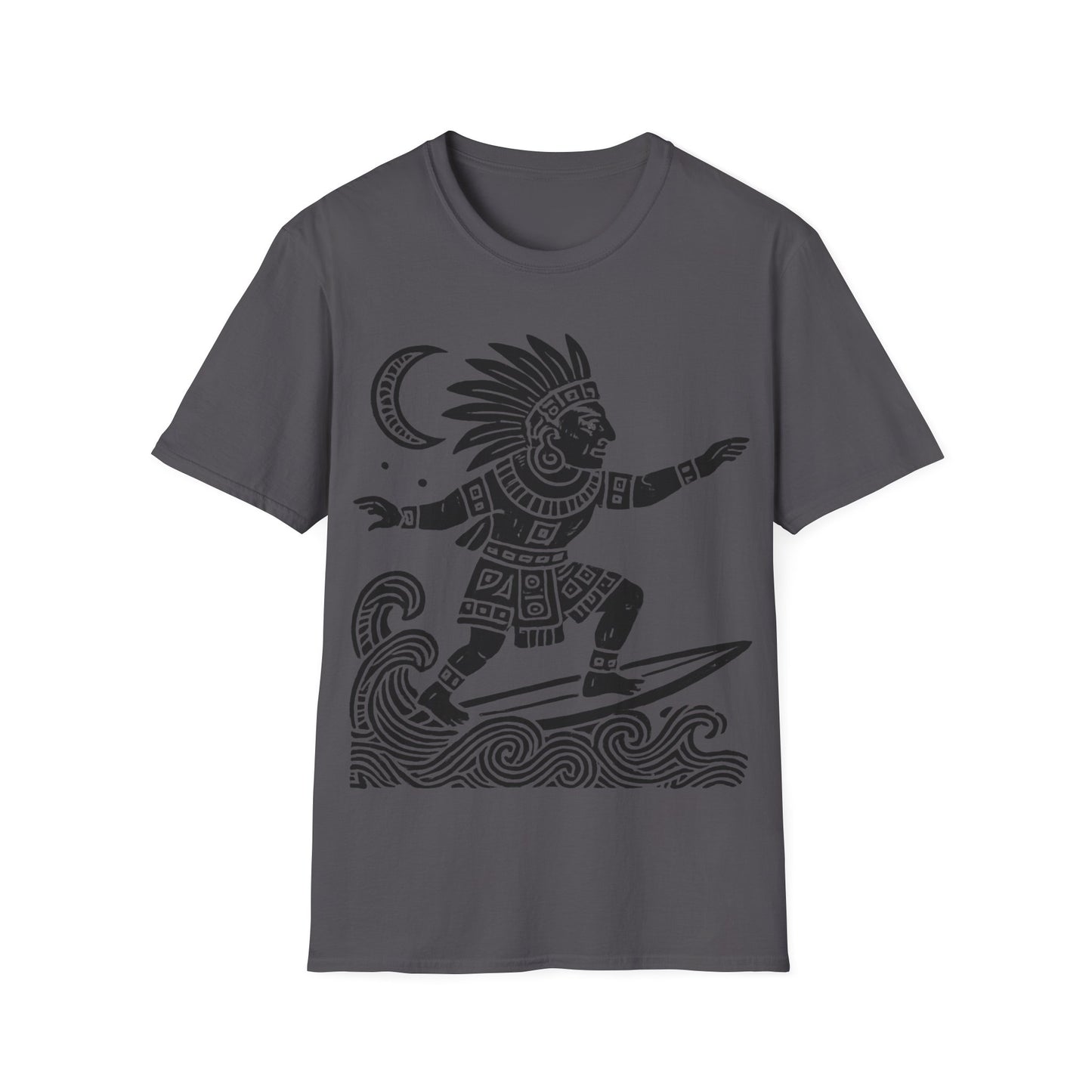 Surfing Warrior Graphic T-Shirt, Unisex Apparel for Beach Lovers, Perfect for Summer, Surfing Events, Casual Wear