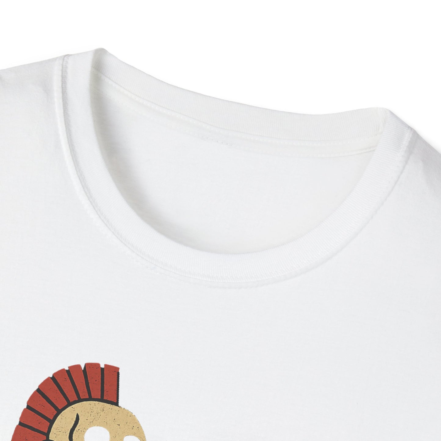 Aztec Ghost Biker Graphic Tee, Unisex Softstyle T-Shirt, Casual Wear, Bike Enthusiast Gift, Unique Summer T-Shirt, Fun Outdoor Apparel
