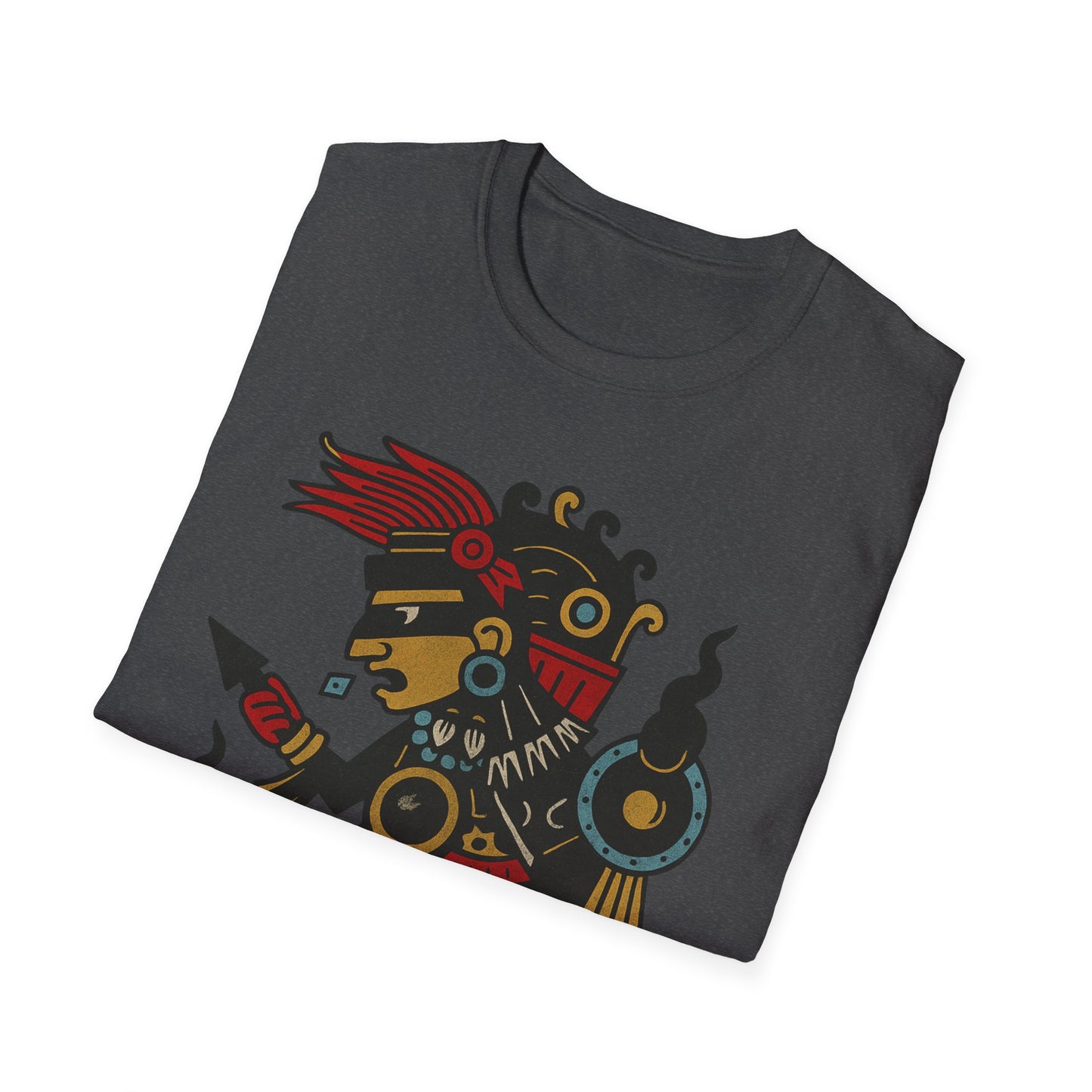 Tezcatlipoca Aztec Tee, Graphic T-Shirt, Vintage, Unisex Softstyle Shirt, Boho Aesthetic Top, Men's and Women's Fashion