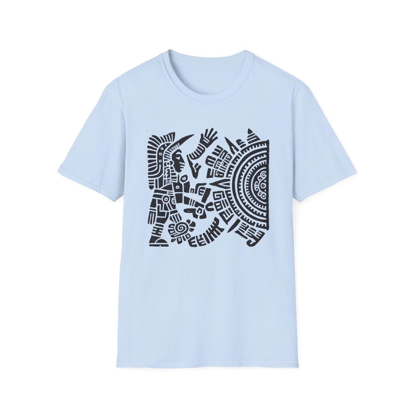 Huitzlopochtli de la Guerra Sagrada con Calandario Unisex T-Shirt -