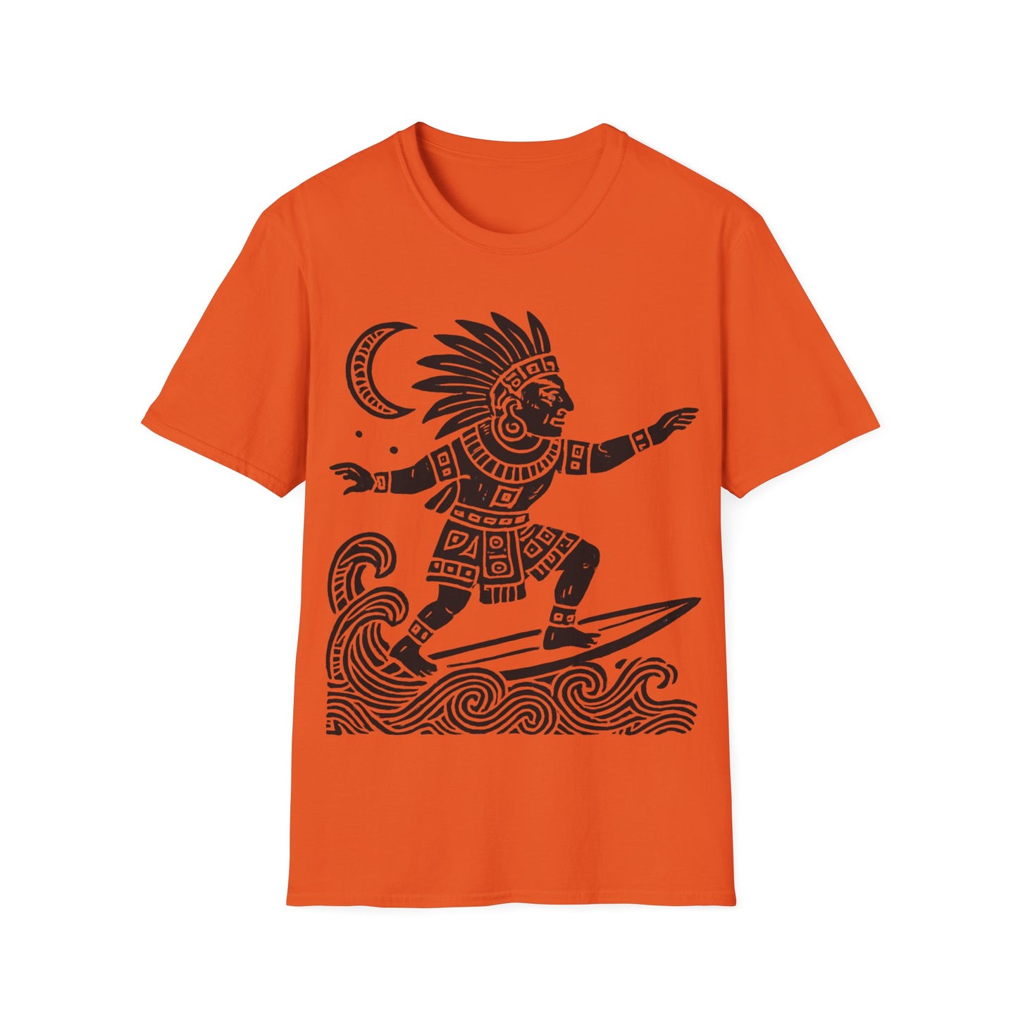 Surfing Warrior Graphic T-Shirt, Unisex Apparel for Beach Lovers, Perfect for Summer, Surfing Events, Casual Wear