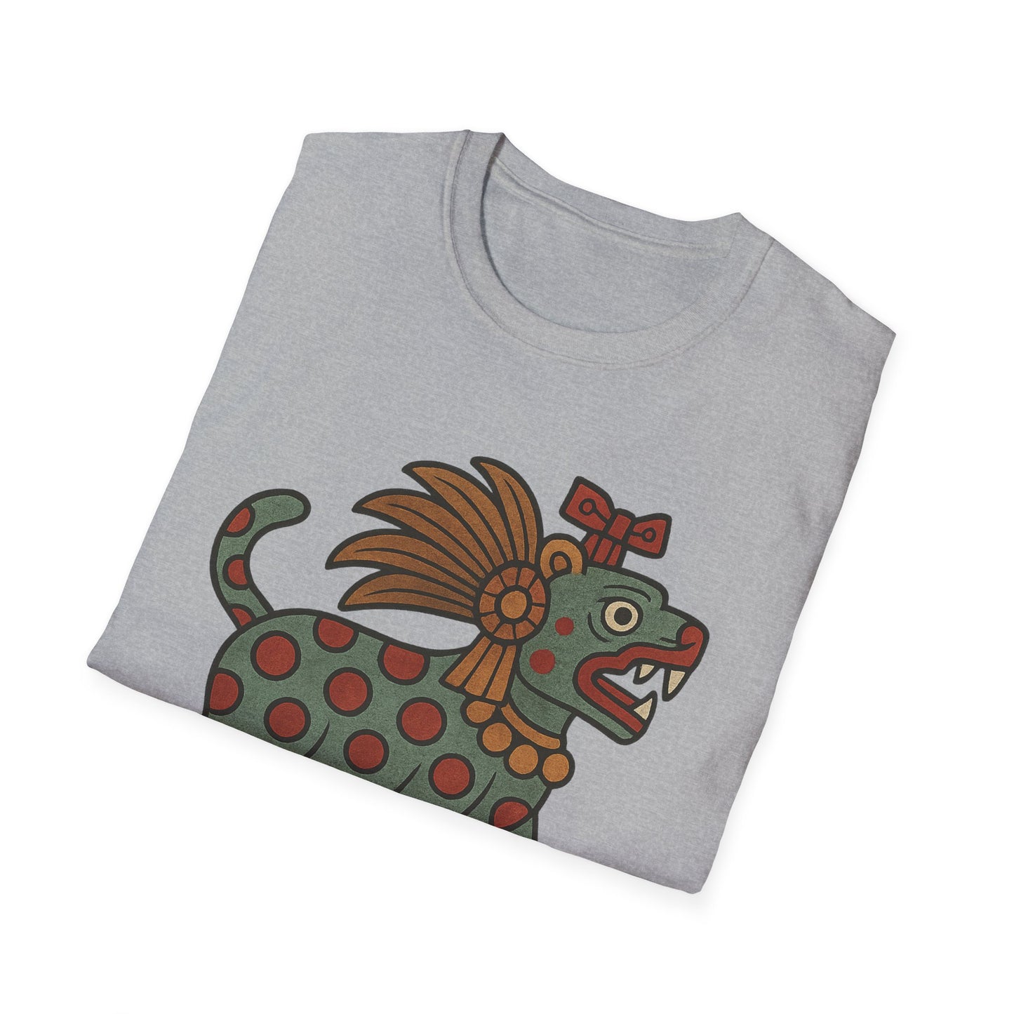 Aztec-Inspired T-Shirt, Graphic Tee, Vintage Jaguar Design