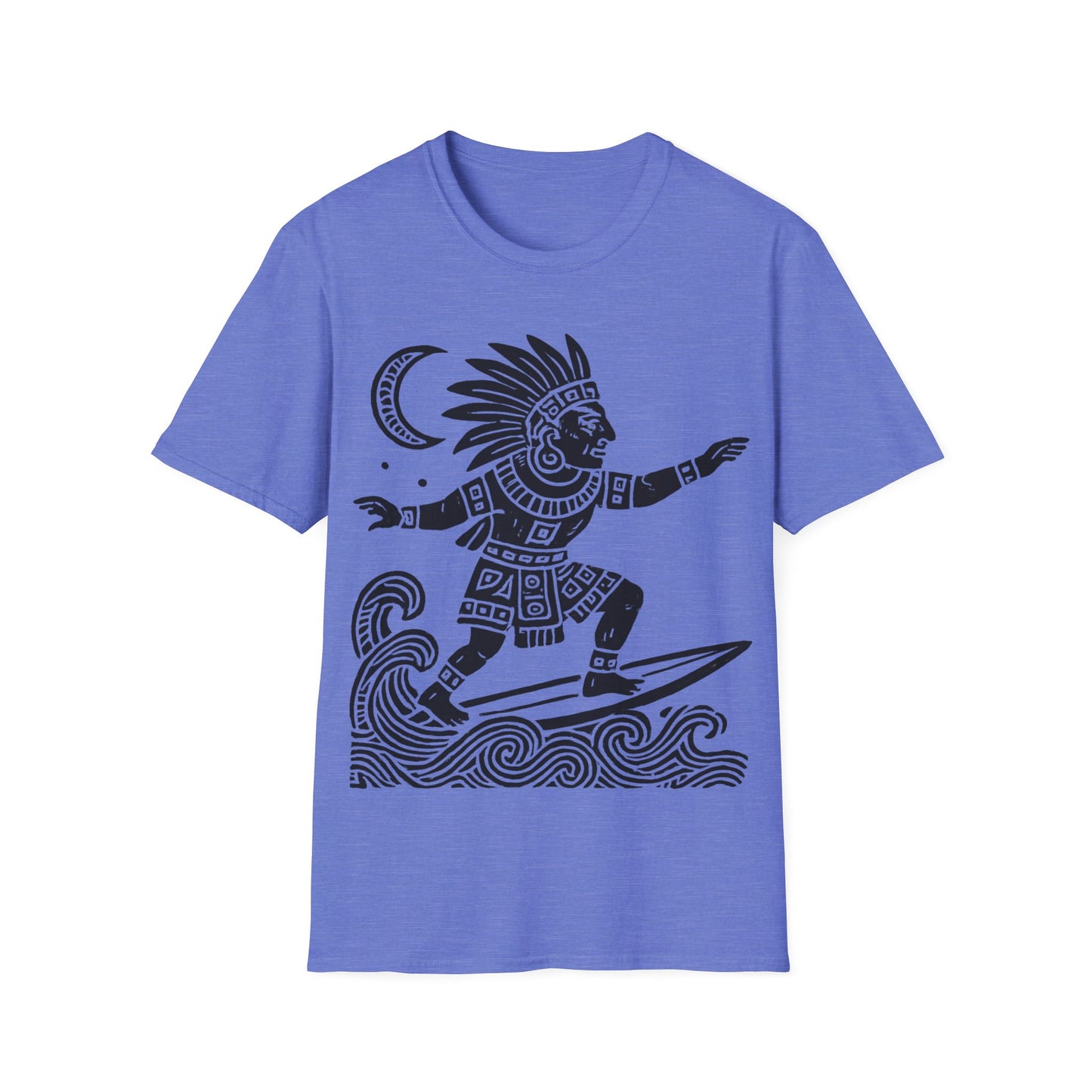 Surfing Warrior Graphic T-Shirt, Unisex Apparel for Beach Lovers, Perfect for Summer, Surfing Events, Casual Wear