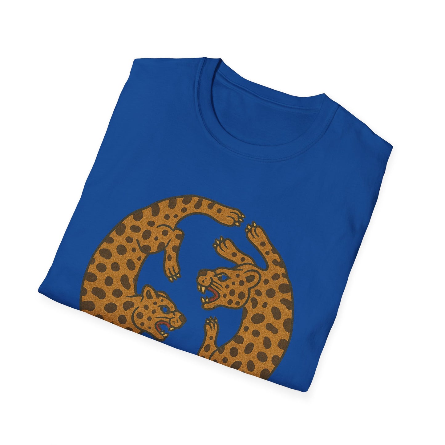 Two Jaguar Print T-Shirt, Unisex Ally Wear, Animal Lover Gift, Fun Casual Tee, Wildlife Art Shirt, Eco-Friendly Fashion