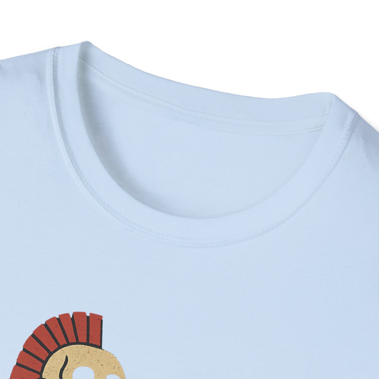 Aztec Ghost Biker Graphic Tee, Unisex Softstyle T-Shirt, Casual Wear, Bike Enthusiast Gift, Unique Summer T-Shirt, Fun Outdoor Apparel