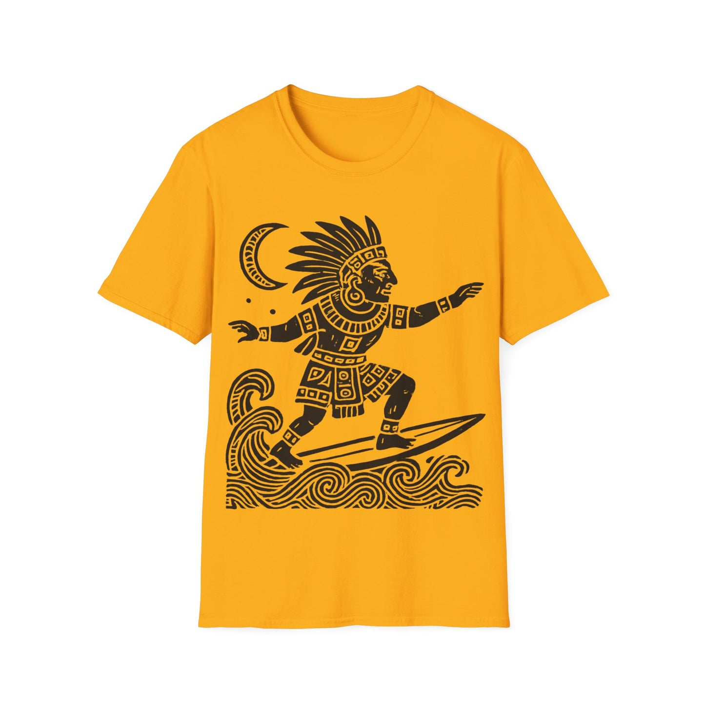 Surfing Warrior Graphic T-Shirt, Unisex Apparel for Beach Lovers, Perfect for Summer, Surfing Events, Casual Wear