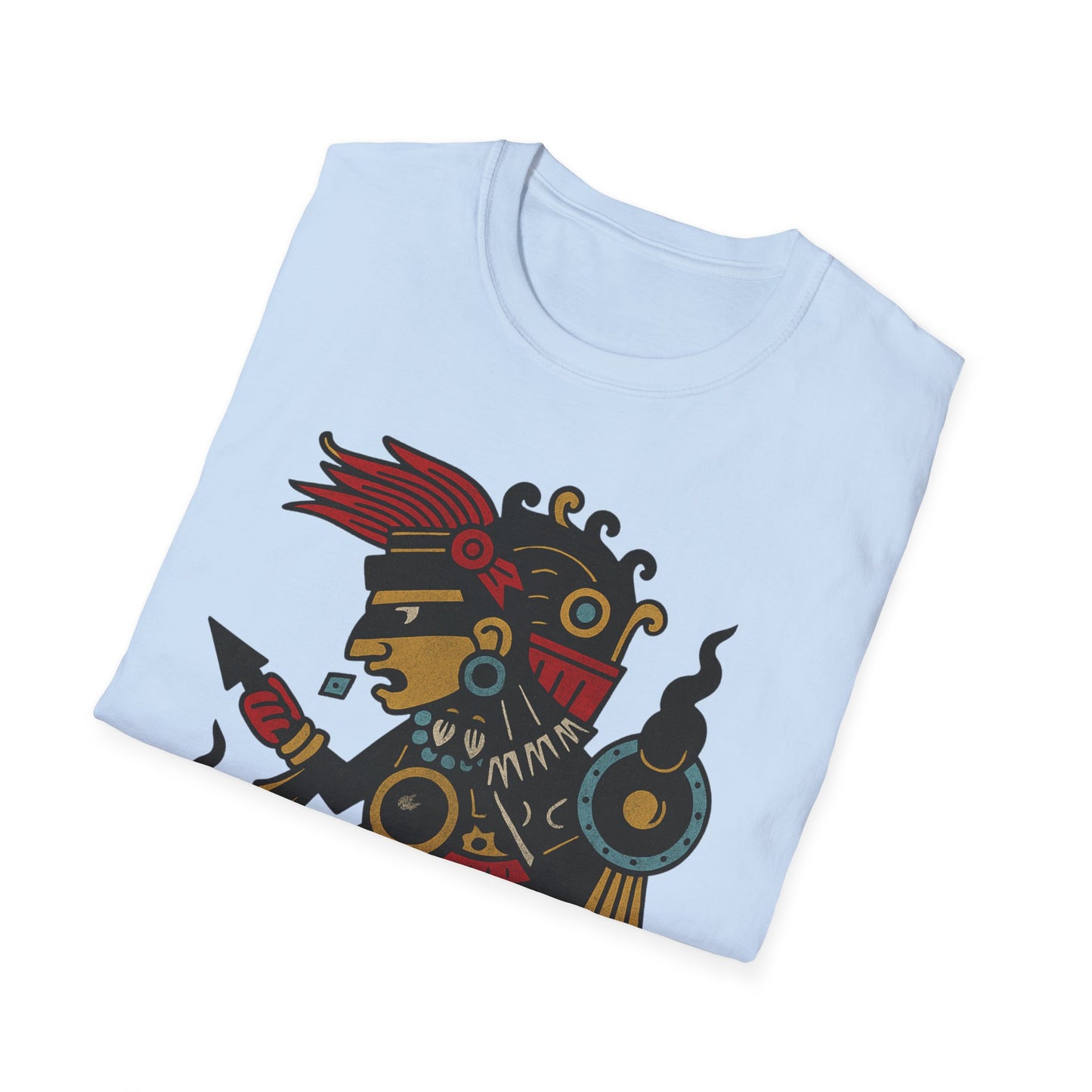 Tezcatlipoca Aztec Tee, Graphic T-Shirt, Vintage, Unisex Softstyle Shirt, Boho Aesthetic Top, Men's and Women's Fashion