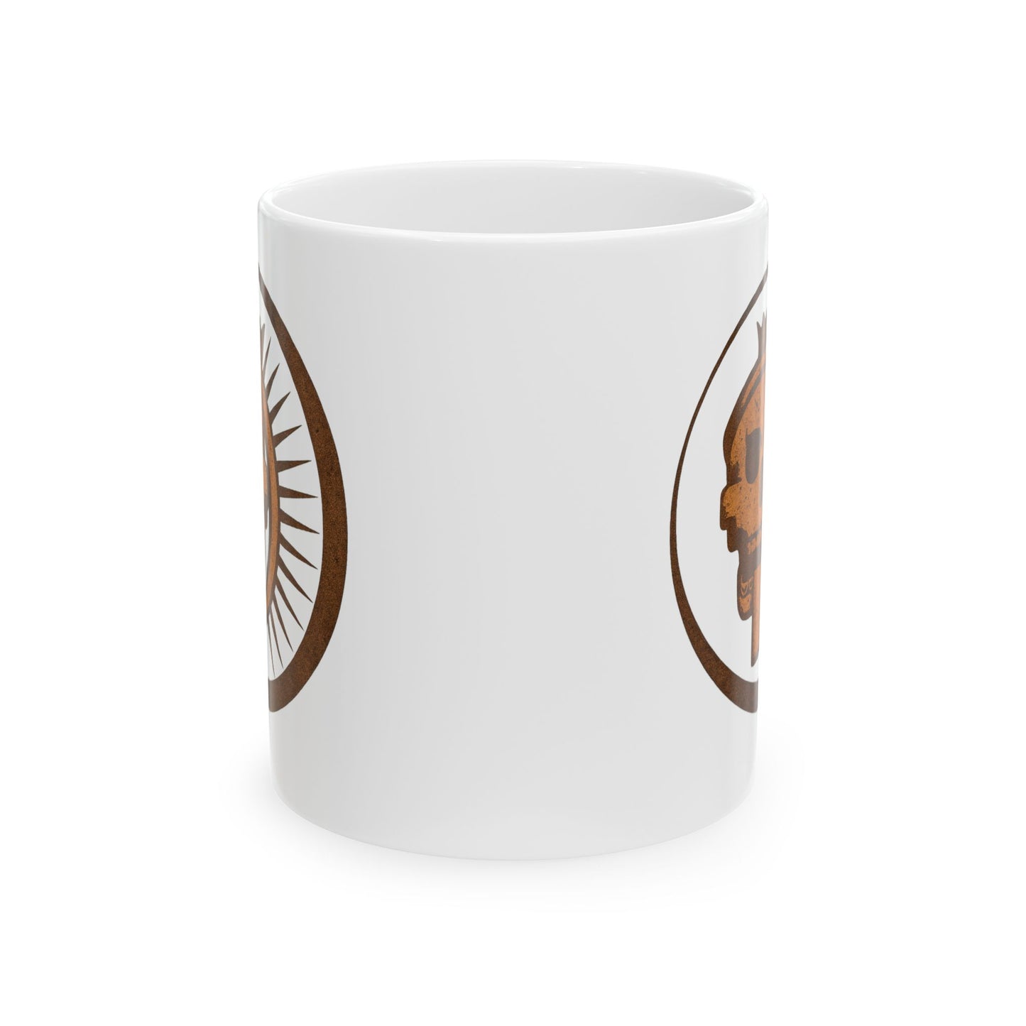 Aztec Sun Skull Mug