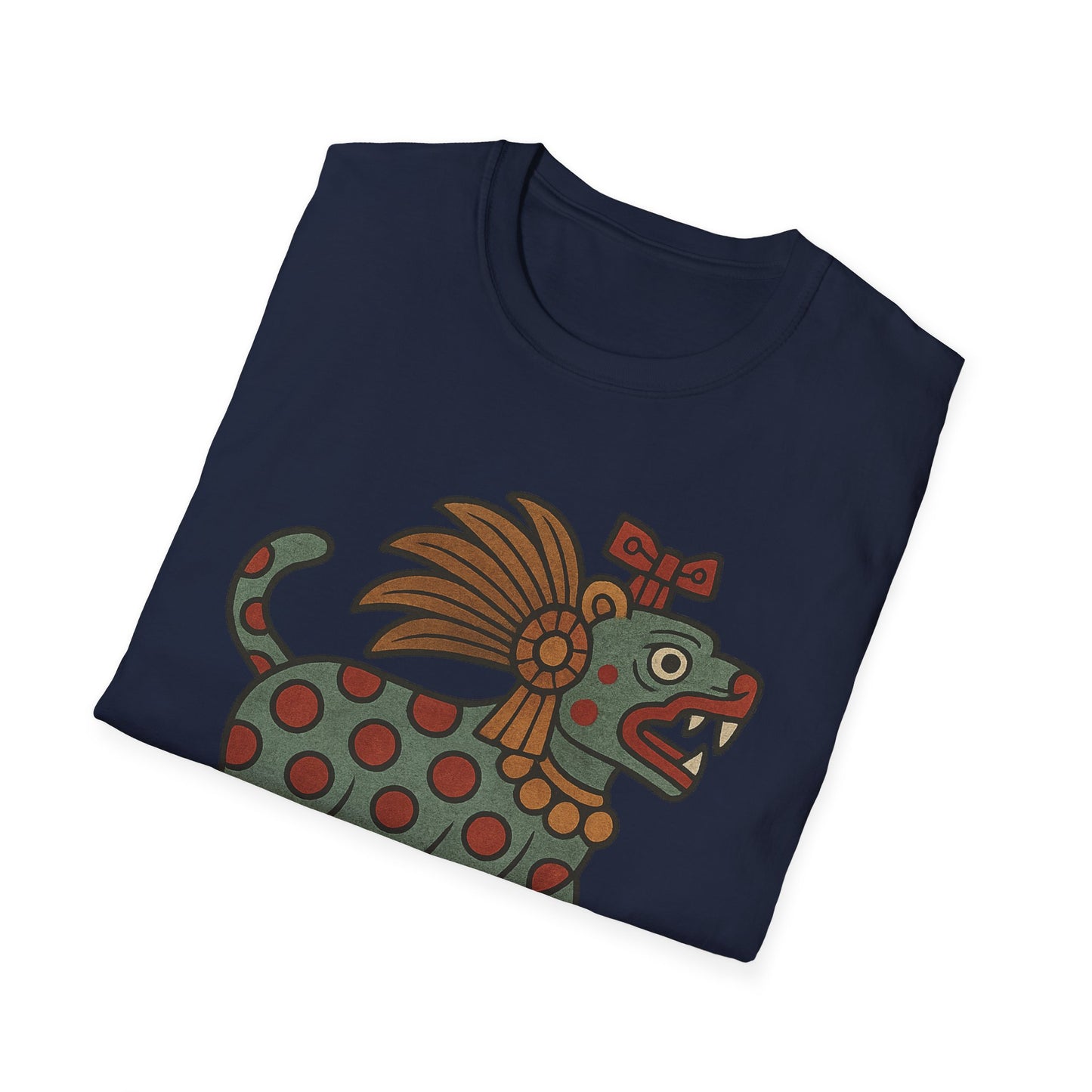 Aztec-Inspired T-Shirt, Graphic Tee, Vintage Jaguar Design