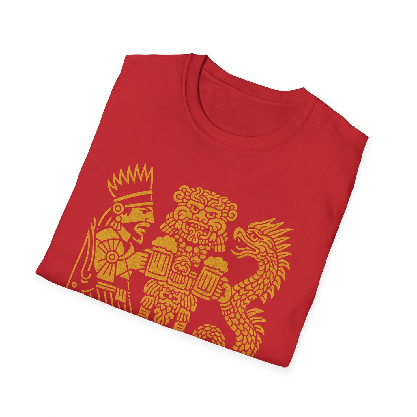 Golden Aztec Warrior T-Shirt Octoberfest