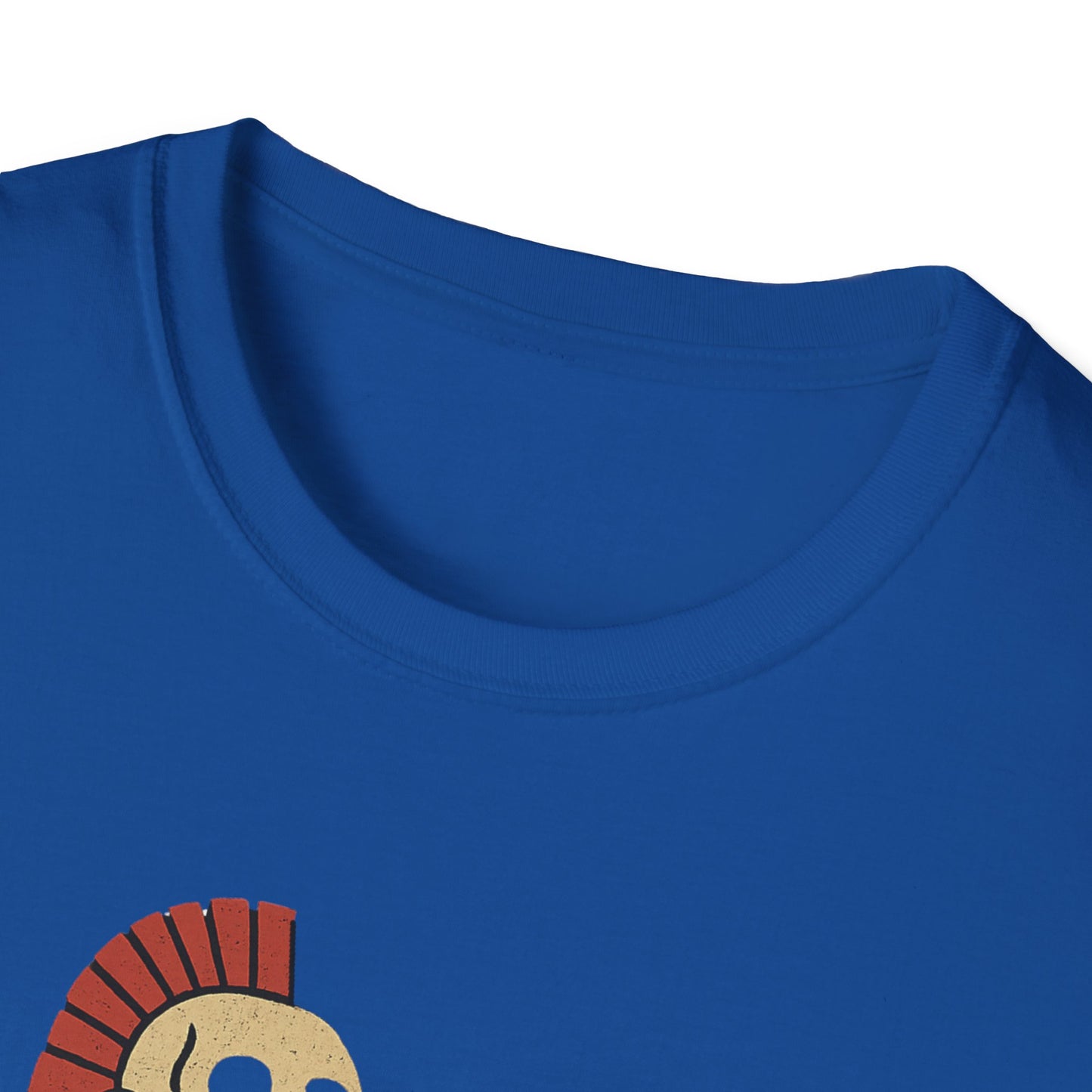 Aztec Ghost Biker Graphic Tee, Unisex Softstyle T-Shirt, Casual Wear, Bike Enthusiast Gift, Unique Summer T-Shirt, Fun Outdoor Apparel