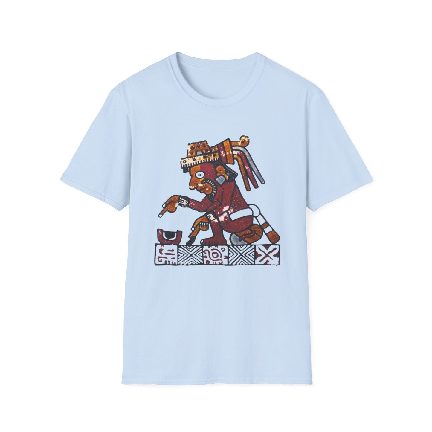 Aztec Gods T-Shirt with Unique Design, Festival Apparel, Casual Wear, Gifts for Art Lovers, Unique Graphic Tee